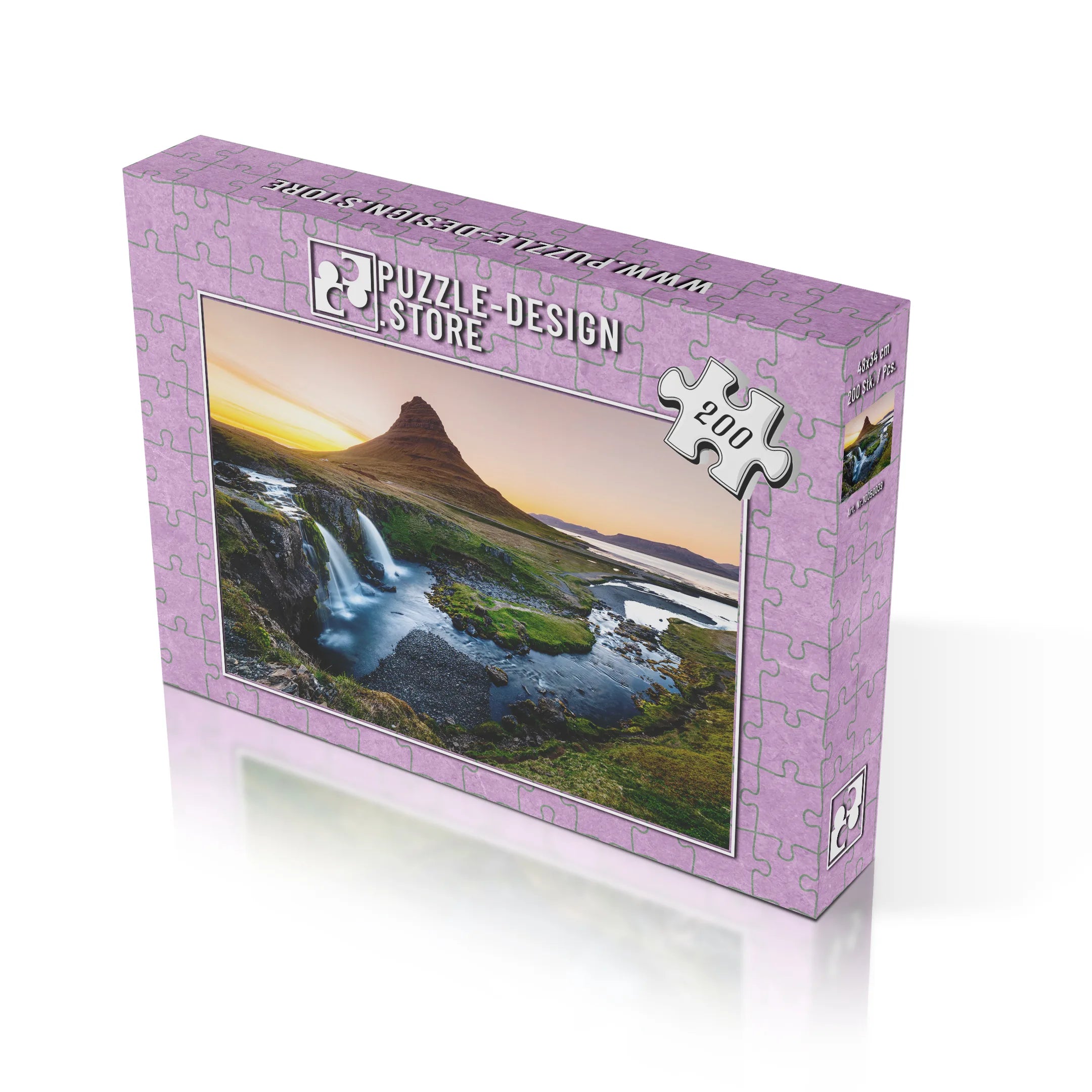 Kirkjufell bei Sonnenuntergang