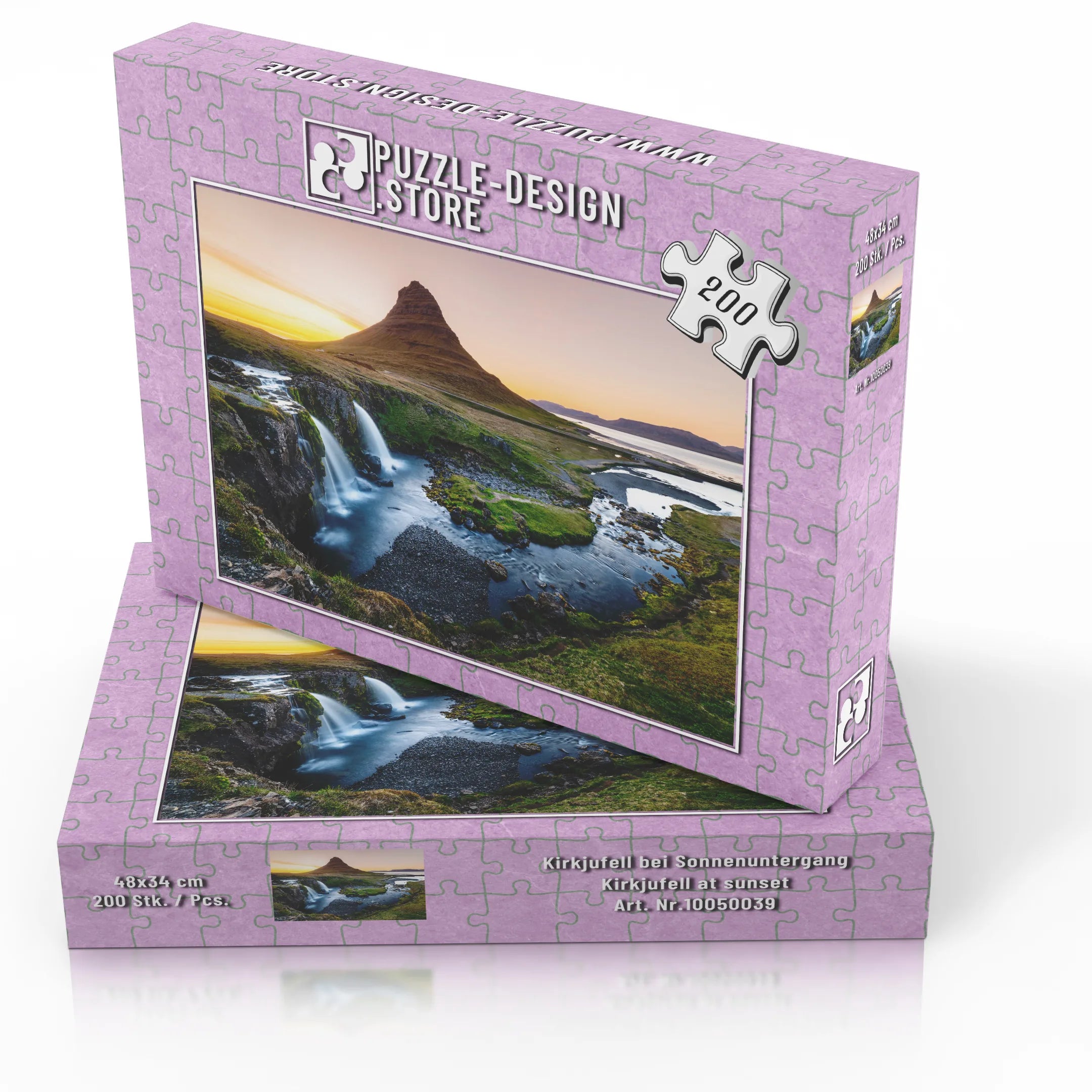 Kirkjufell bei Sonnenuntergang