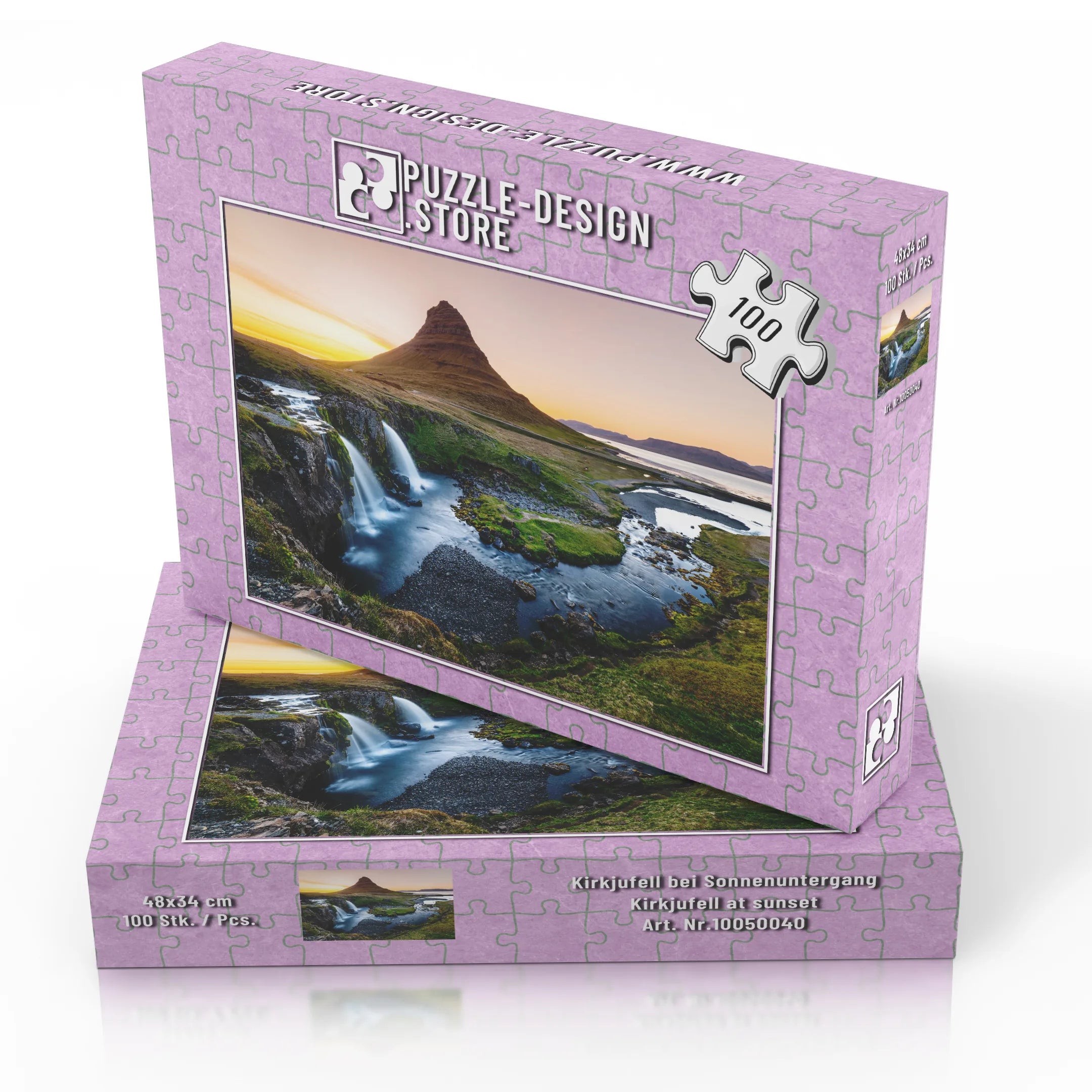 Kirkjufell bei Sonnenuntergang