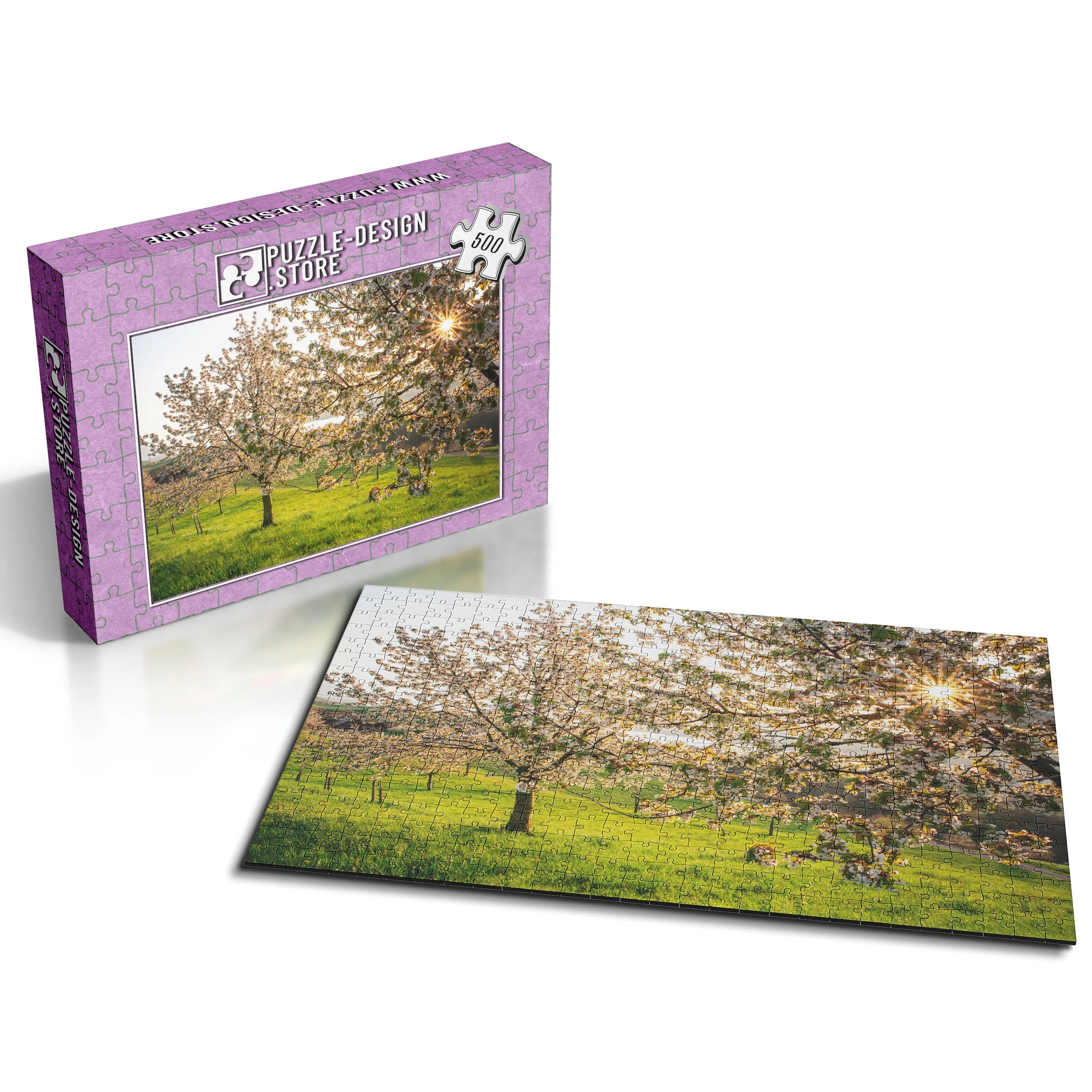 Blühende Kirschbäume