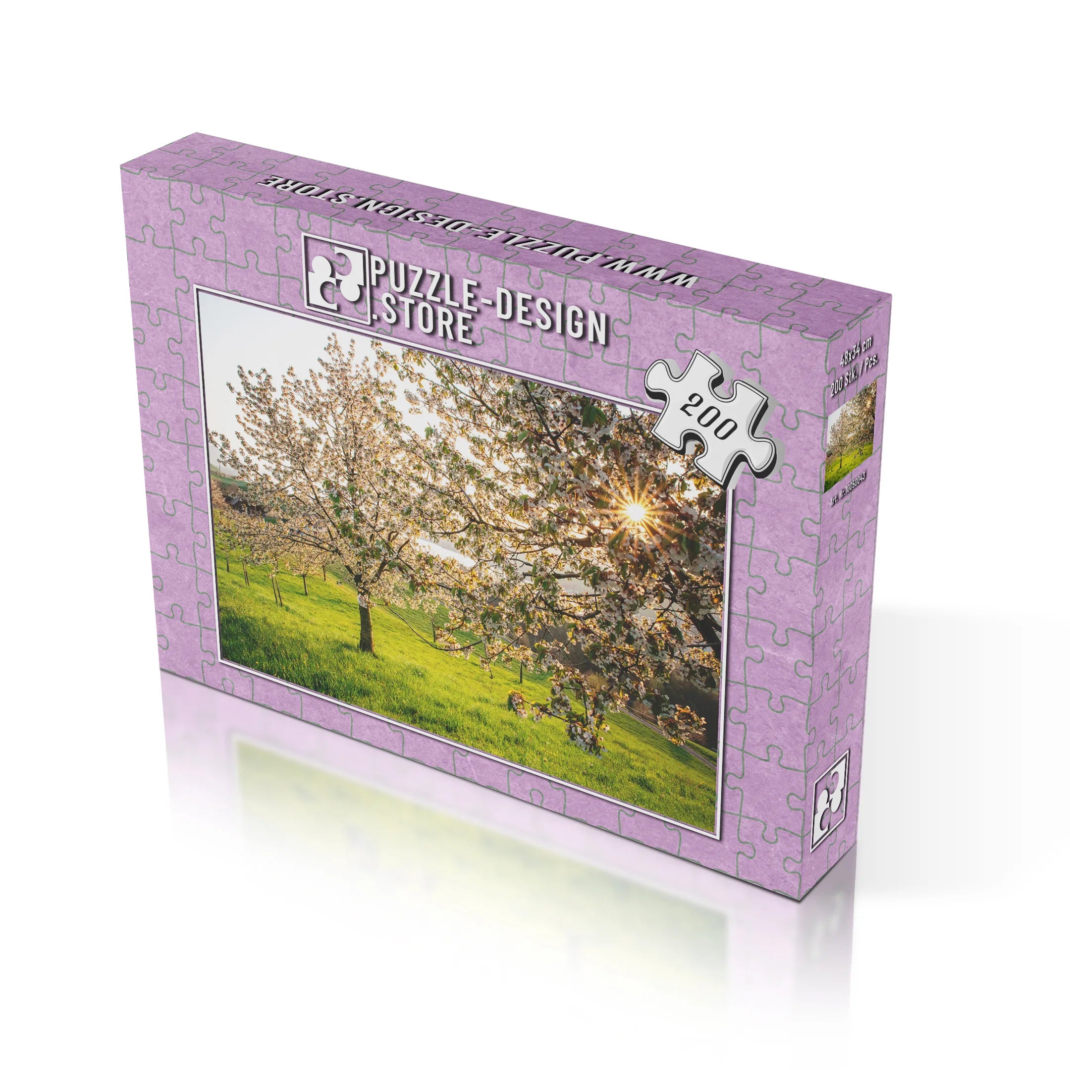 Blühende Kirschbäume