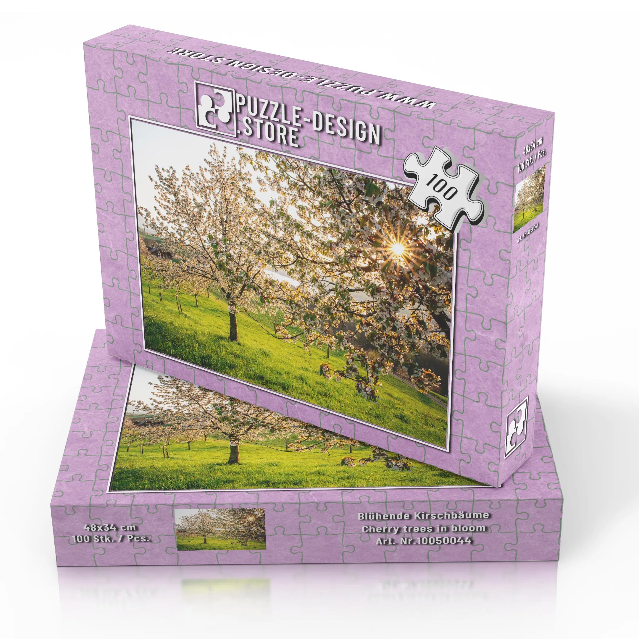 Blühende Kirschbäume