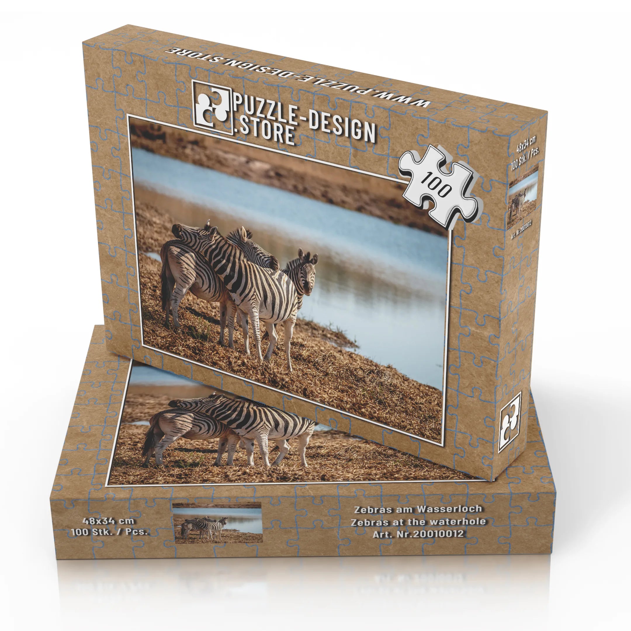 Des zèbres au point d'eau