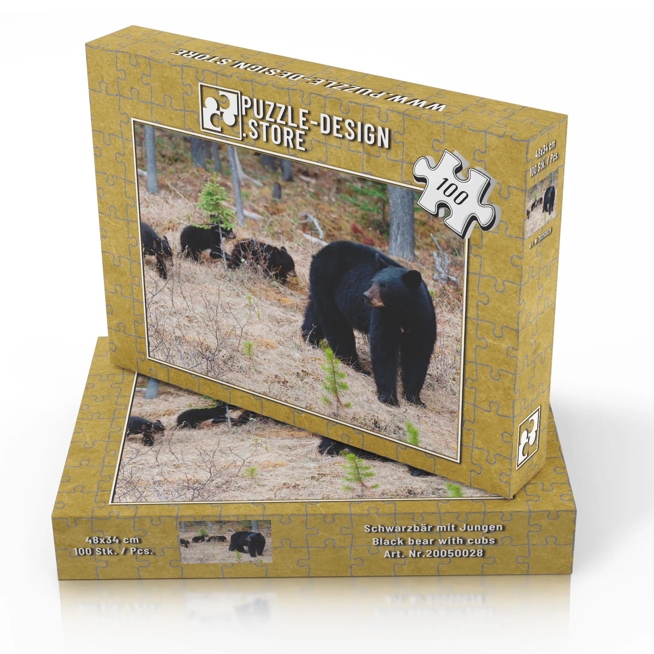 Schwarzbär mit Jungen