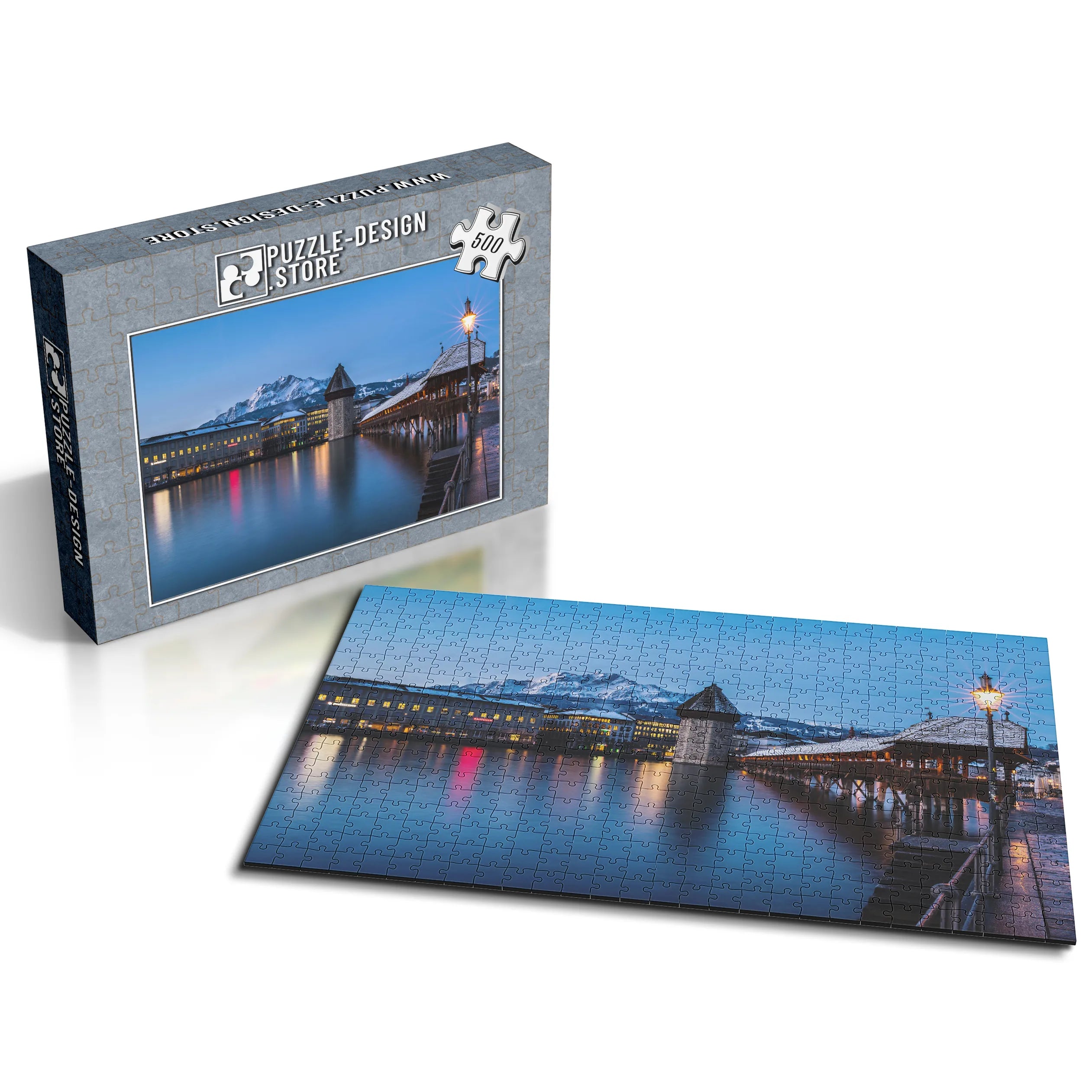 Chapel Bridge en soirée