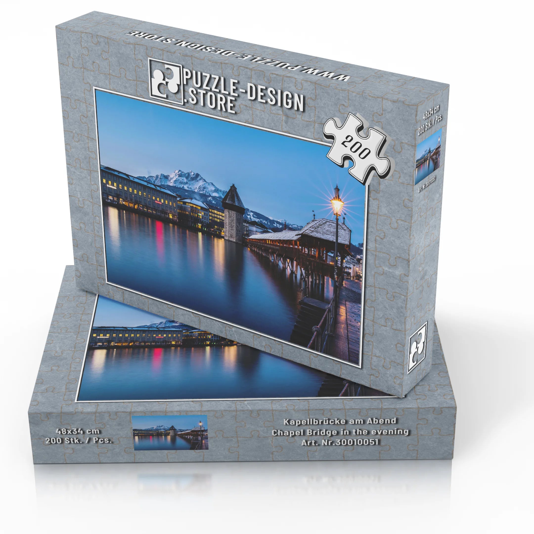 Kapellbrücke am Abend