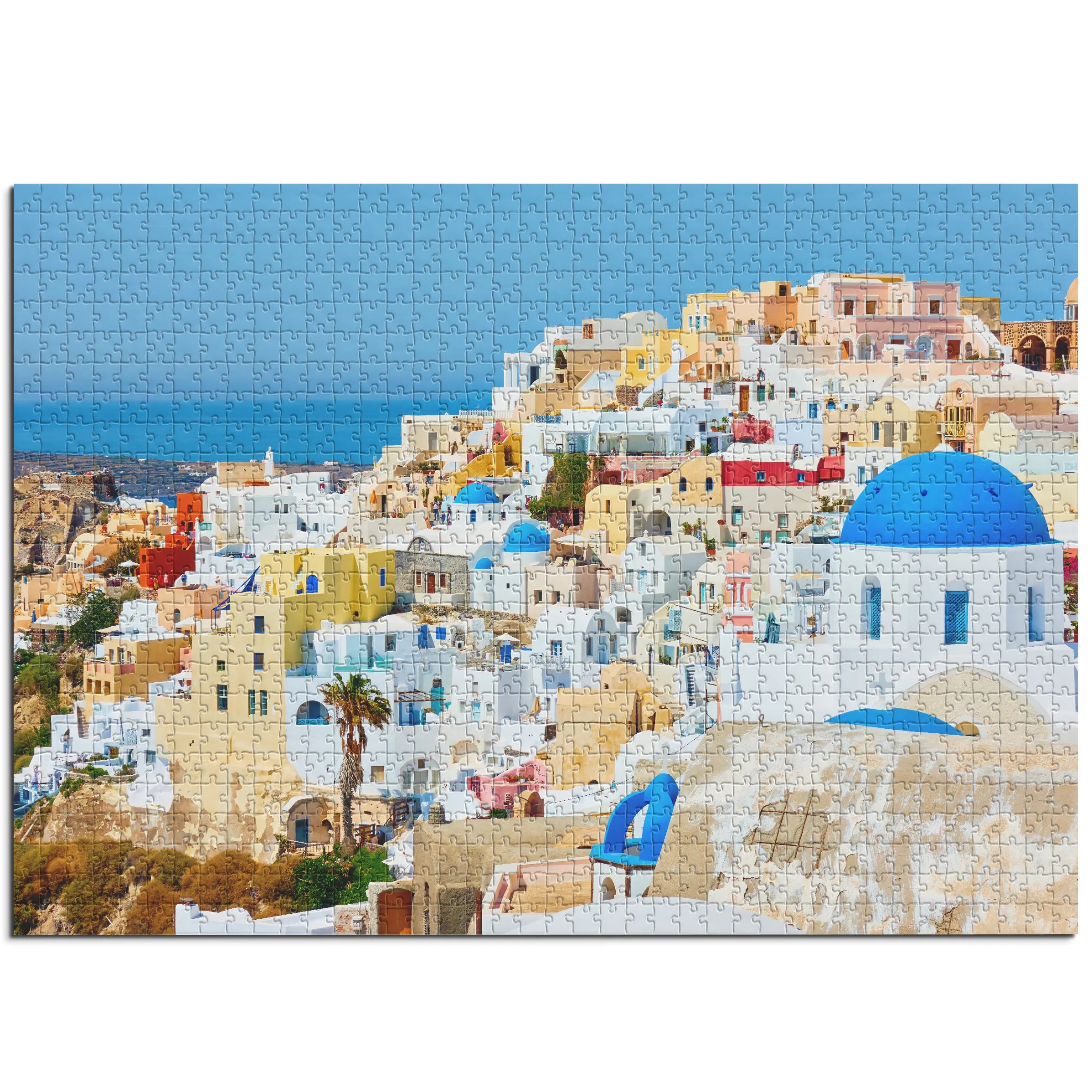 Santorini Farbenpracht Meerblick