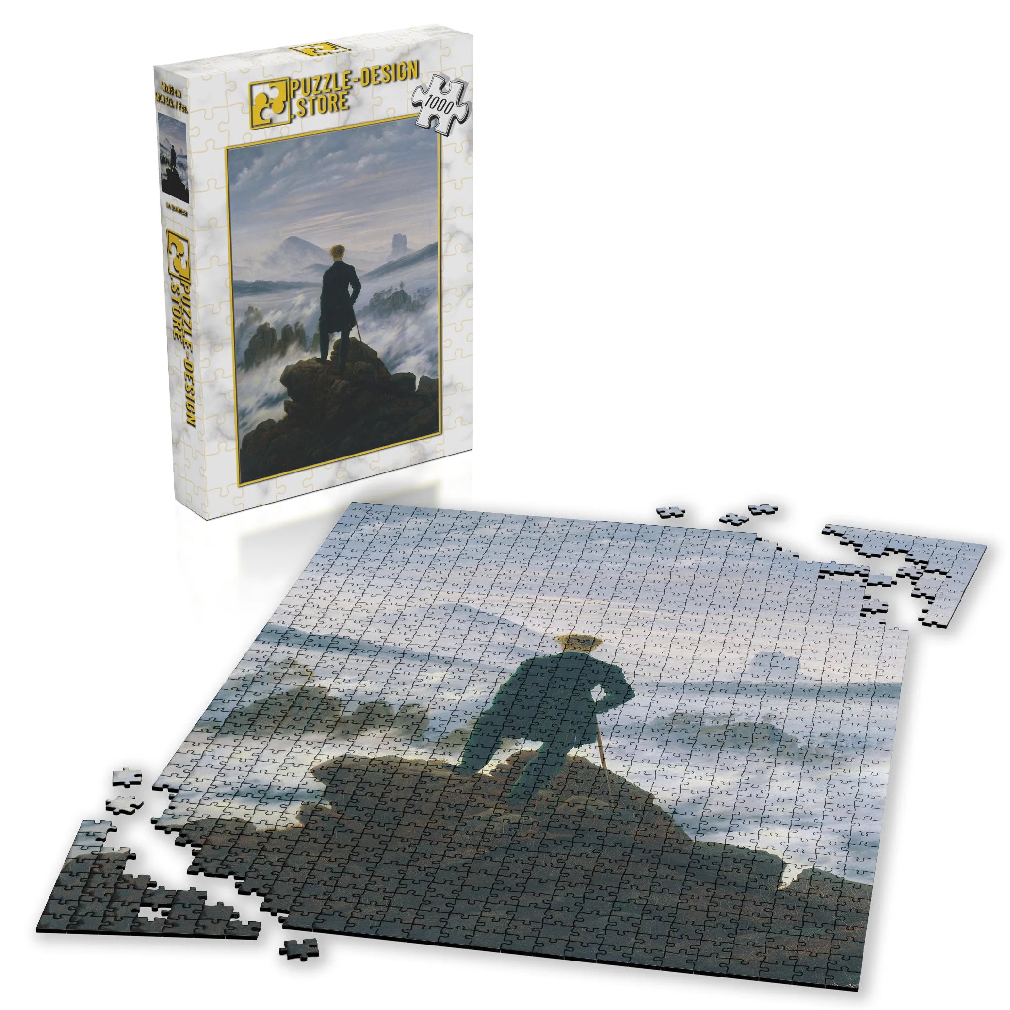 Caspar David Friedrich / Der Wanderer über dem Nebelmeer