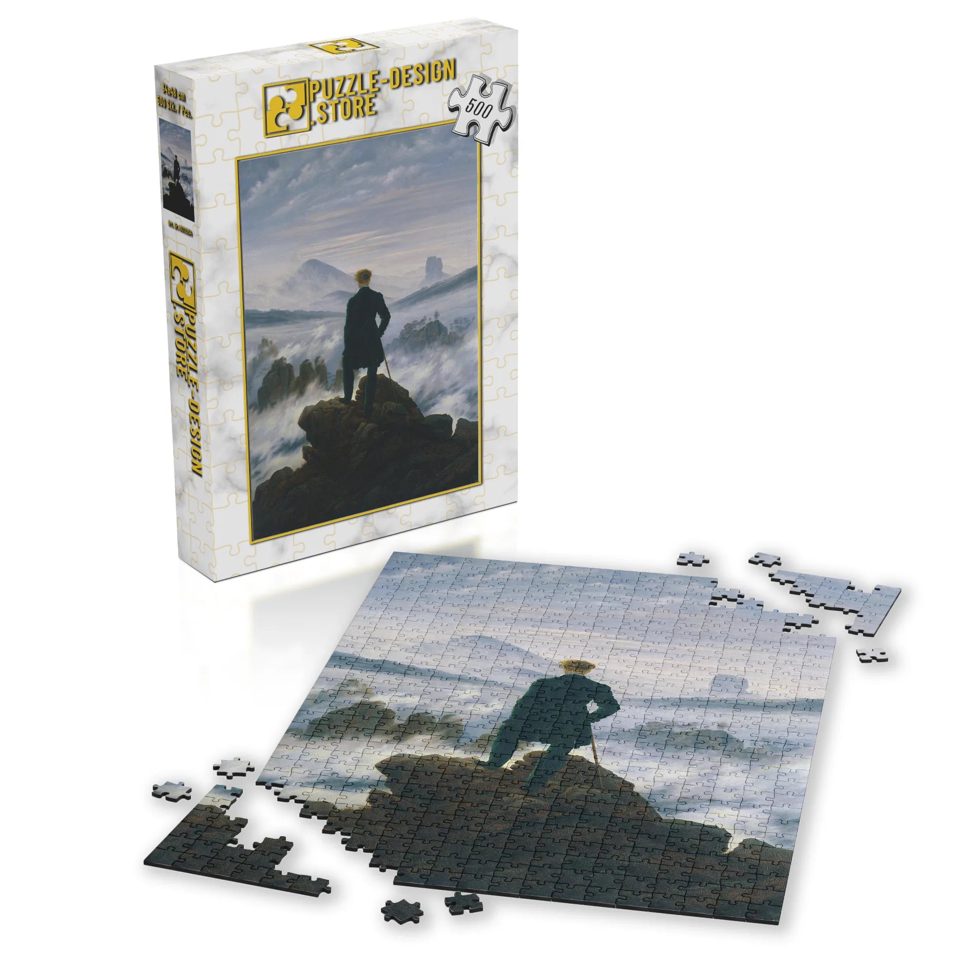 Caspar David Friedrich / Der Wanderer über dem Nebelmeer