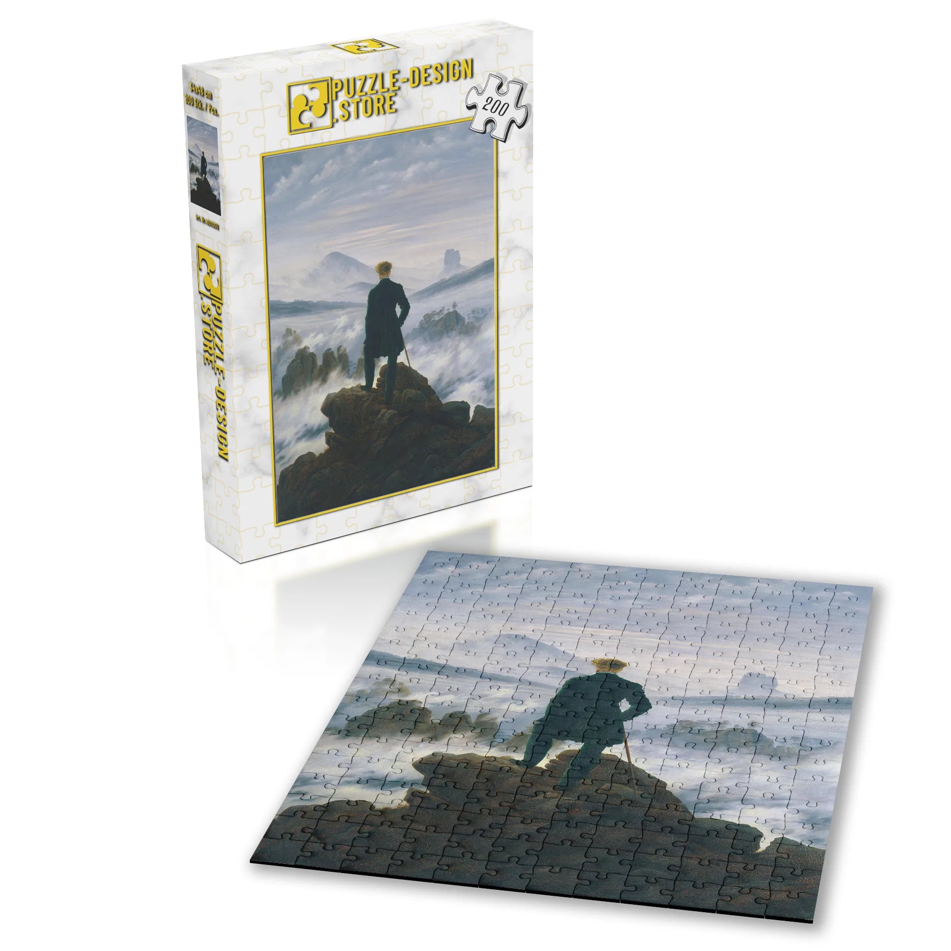 Caspar David Friedrich / Le Voyageur contemplant une mer de brouillard