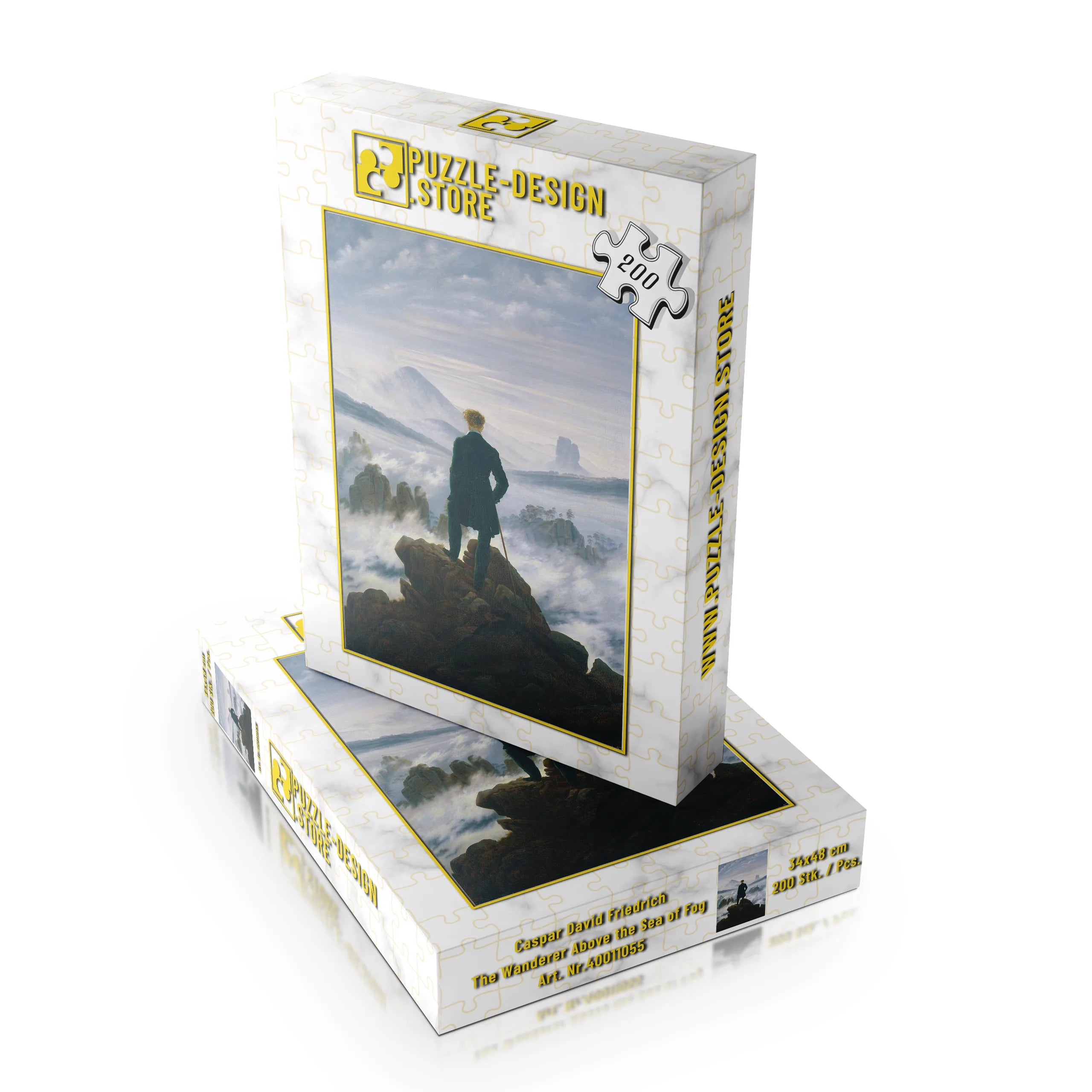 Caspar David Friedrich / Le Voyageur contemplant une mer de brouillard