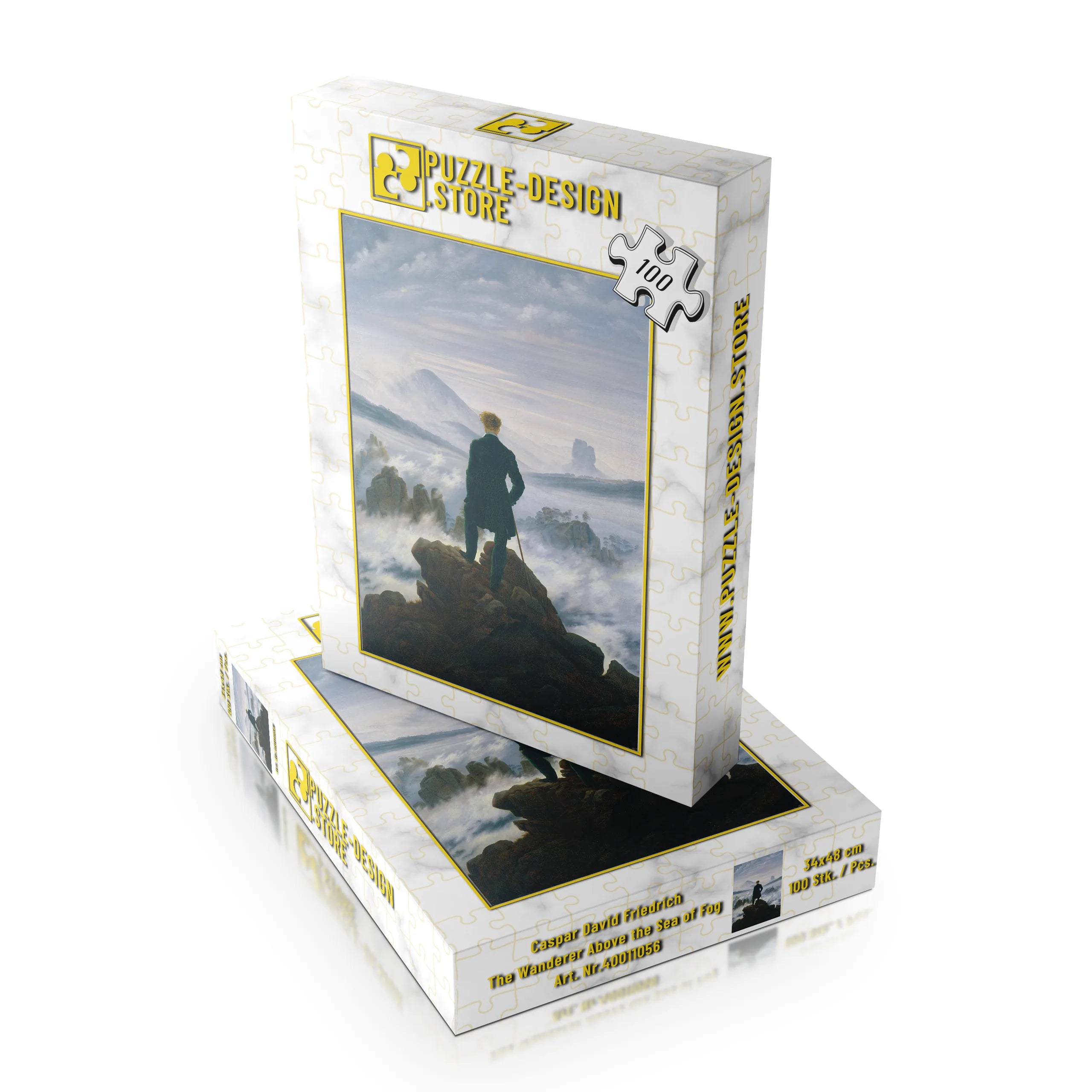 Caspar David Friedrich / Le Voyageur contemplant une mer de brouillard