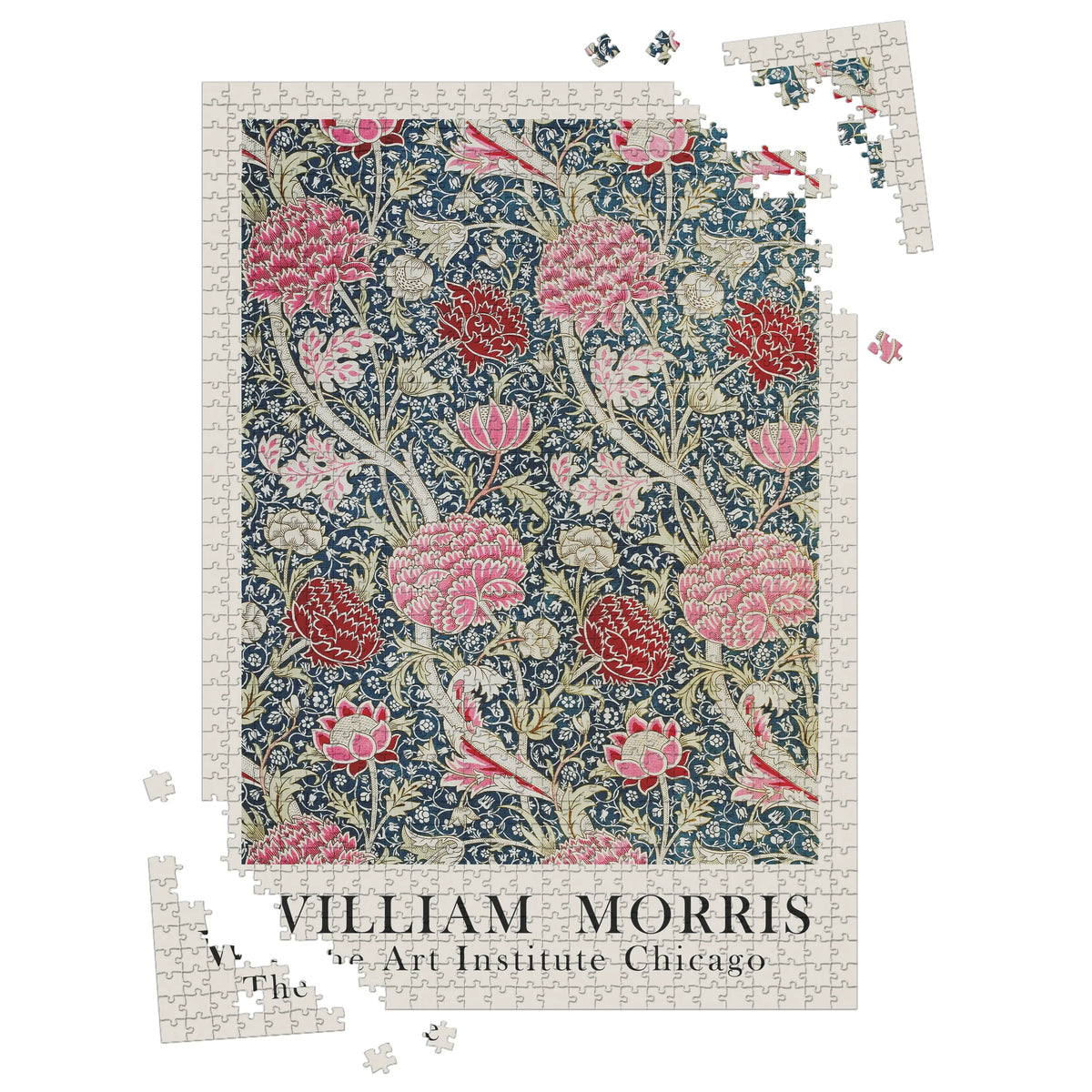 William Morris - Blütengarten in Graphit 001 – 1000 Teile – Ansicht 3