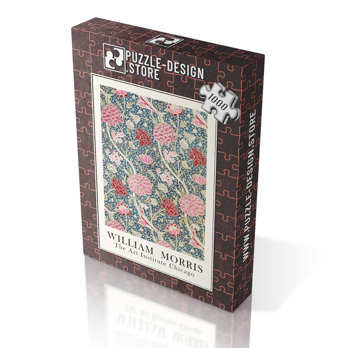 William Morris - Blütengarten in Graphit 001 – 1000 Teile – Ansicht 5