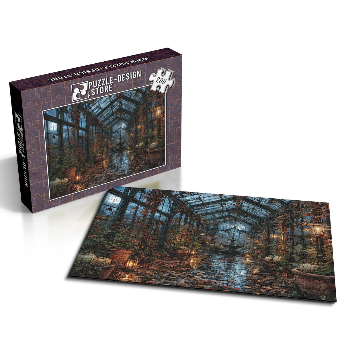 Das verlassene Glashaus – Herbstzauber & Halloween – 200 Teile, Ansicht 2