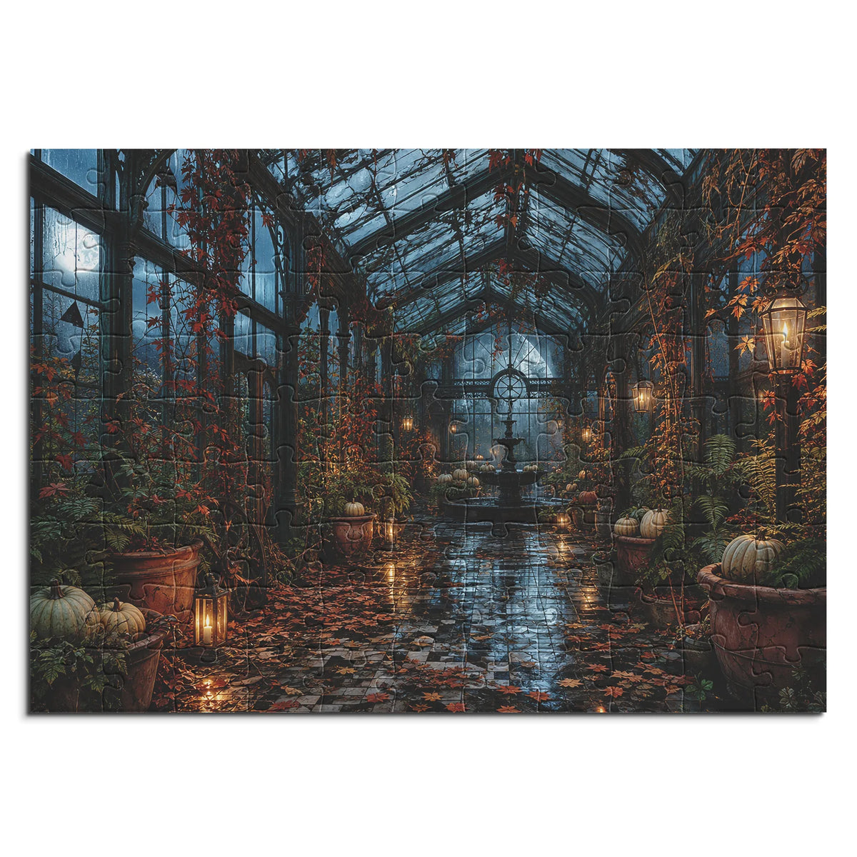 Das verlassene Glashaus – Herbstzauber & Halloween – 100 Teile, Ansicht 1