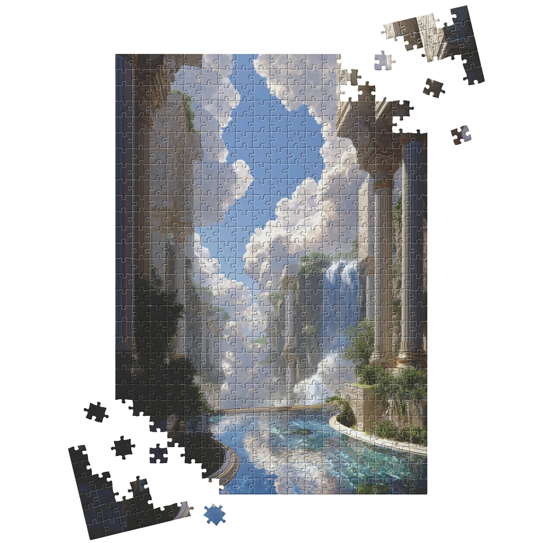 Himmlische Wasserterrassen