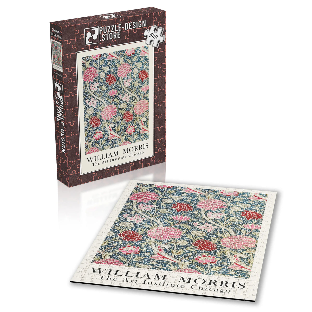 William Morris - Blütengarten in Graphit 001 – 500 Teile – Ansicht 2