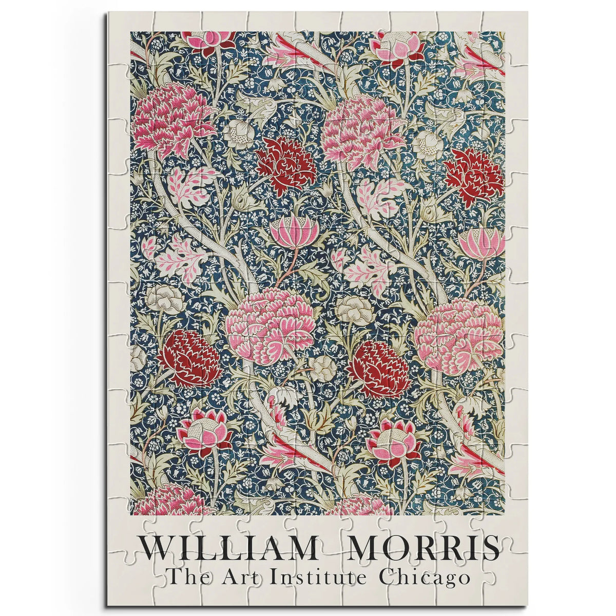 William Morris - Blütengarten in Graphit 001 – 100 Teile – Ansicht 1