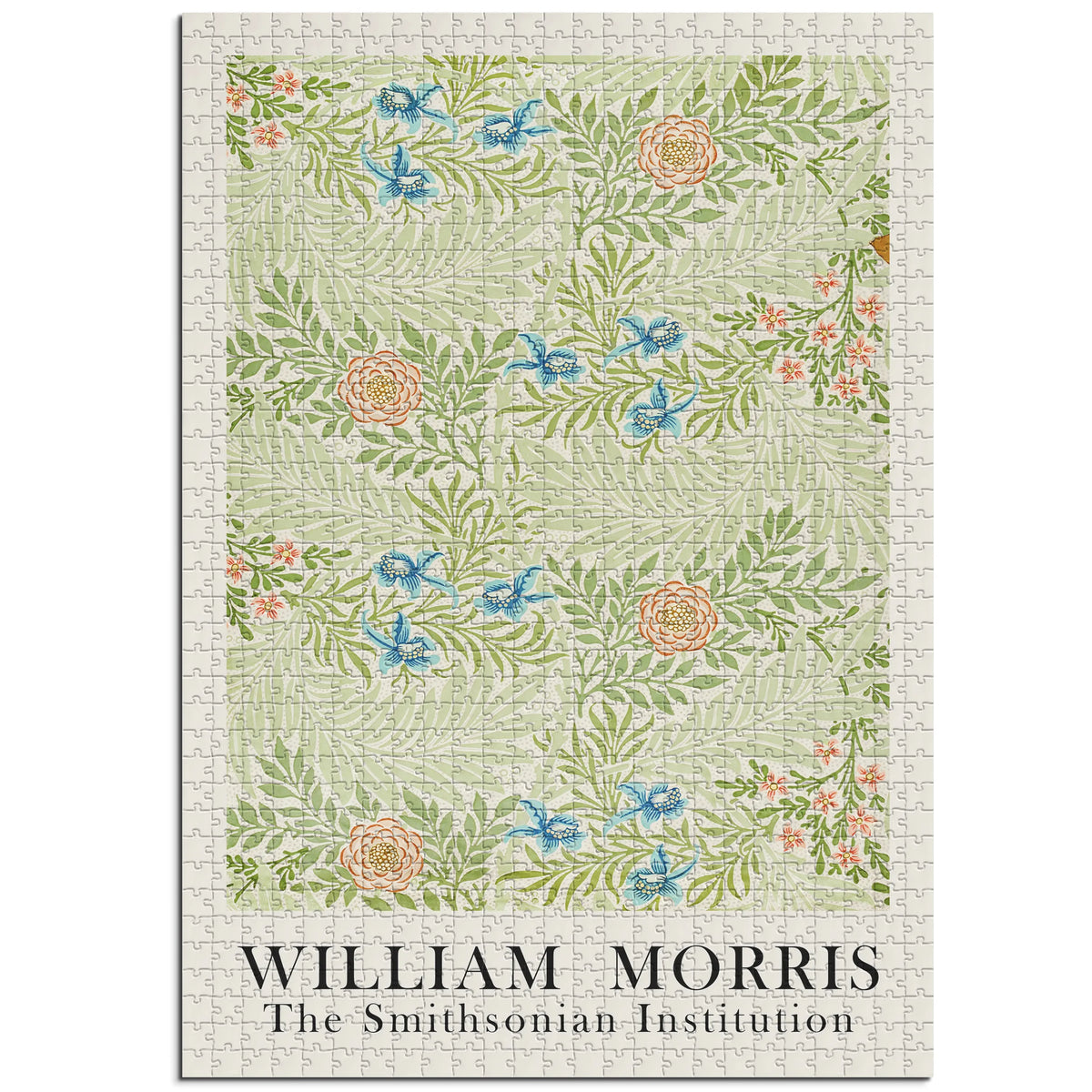 William Morris - Textilblüten in Gold 003 – 1000 Teile – Ansicht 1