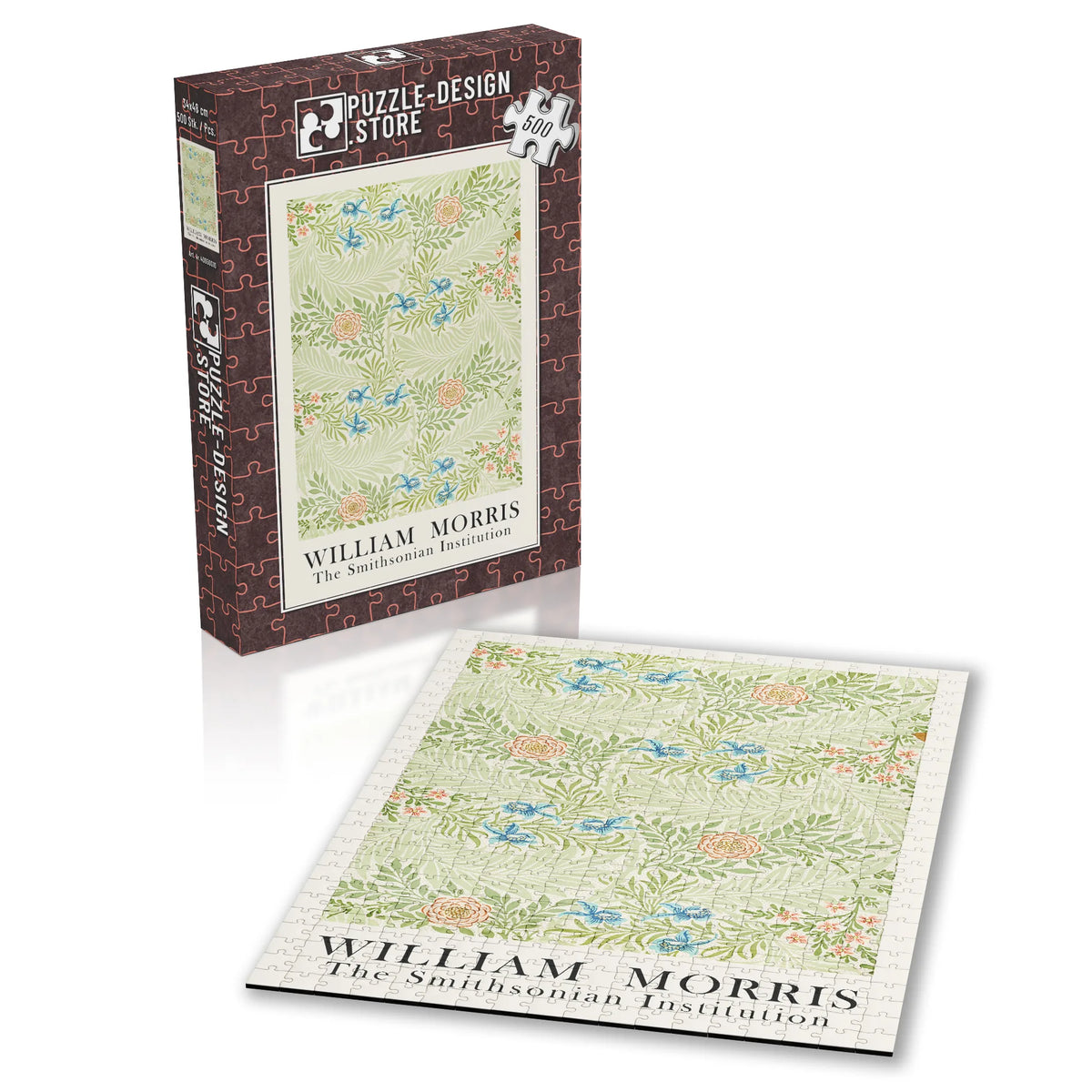 William Morris - Textilblüten in Gold 003 – 500 Teile – Ansicht 2