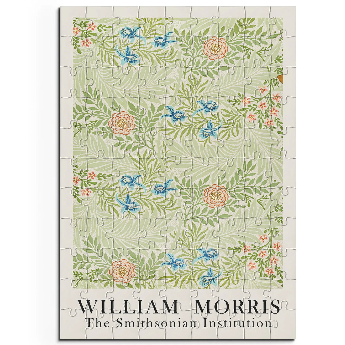 William Morris - Textilblüten in Gold 003 – 100 Teile – Ansicht 1
