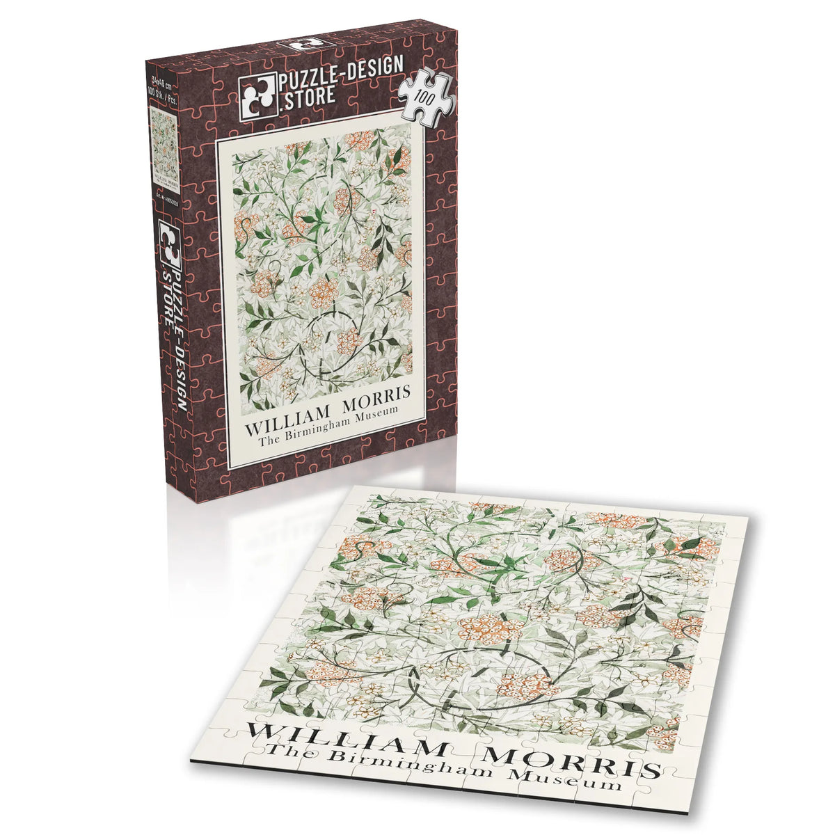 William Morris - Blütenranken in Elfenbein 005 – 100 Teile – Ansicht 2