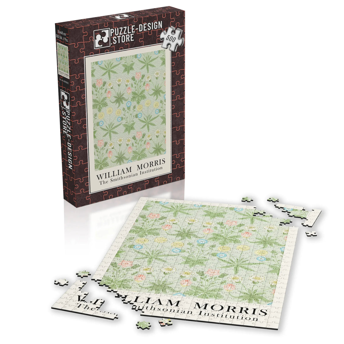 William Morris - Gartenornament in Elfenbein 006 – 500 Teile – Ansicht 4