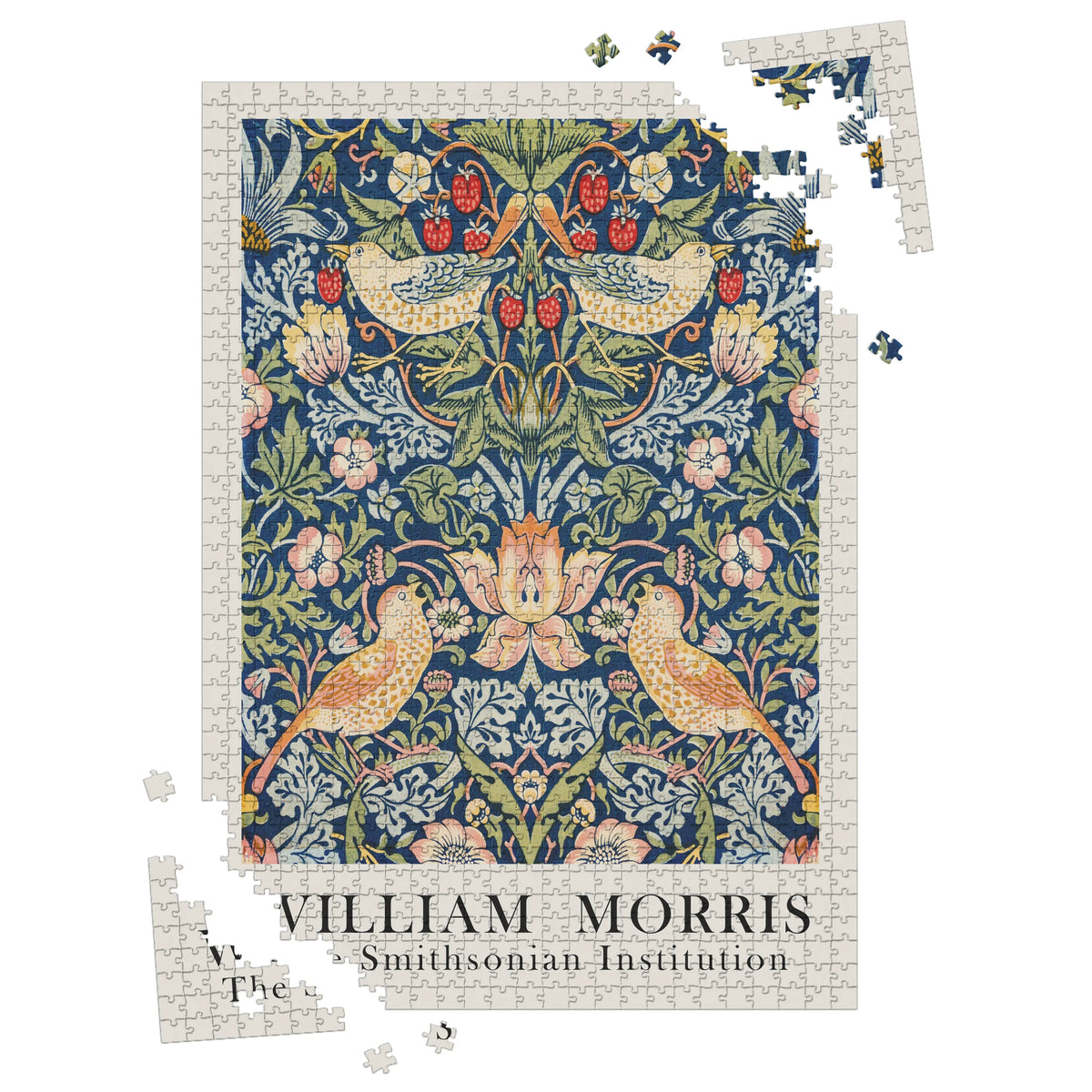 William Morris - Textilblüten in Graphit – 1000 Teile – Ansicht 3