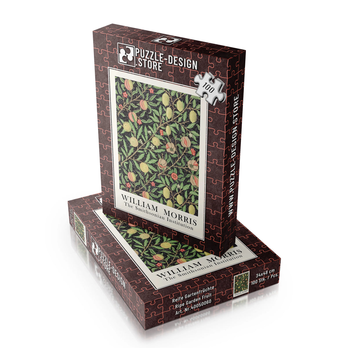 William Morris - Floralgewebe in Gold – 100 Teile – Ansicht 4
