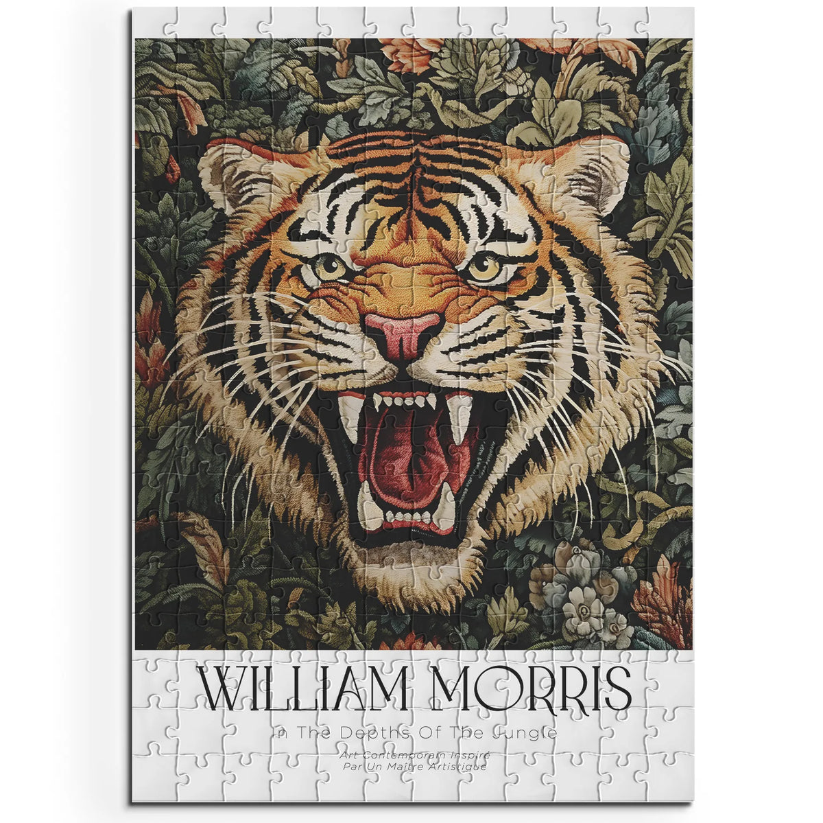 William Morris - Blütengarten in Orange – 200 Teile – Ansicht 1