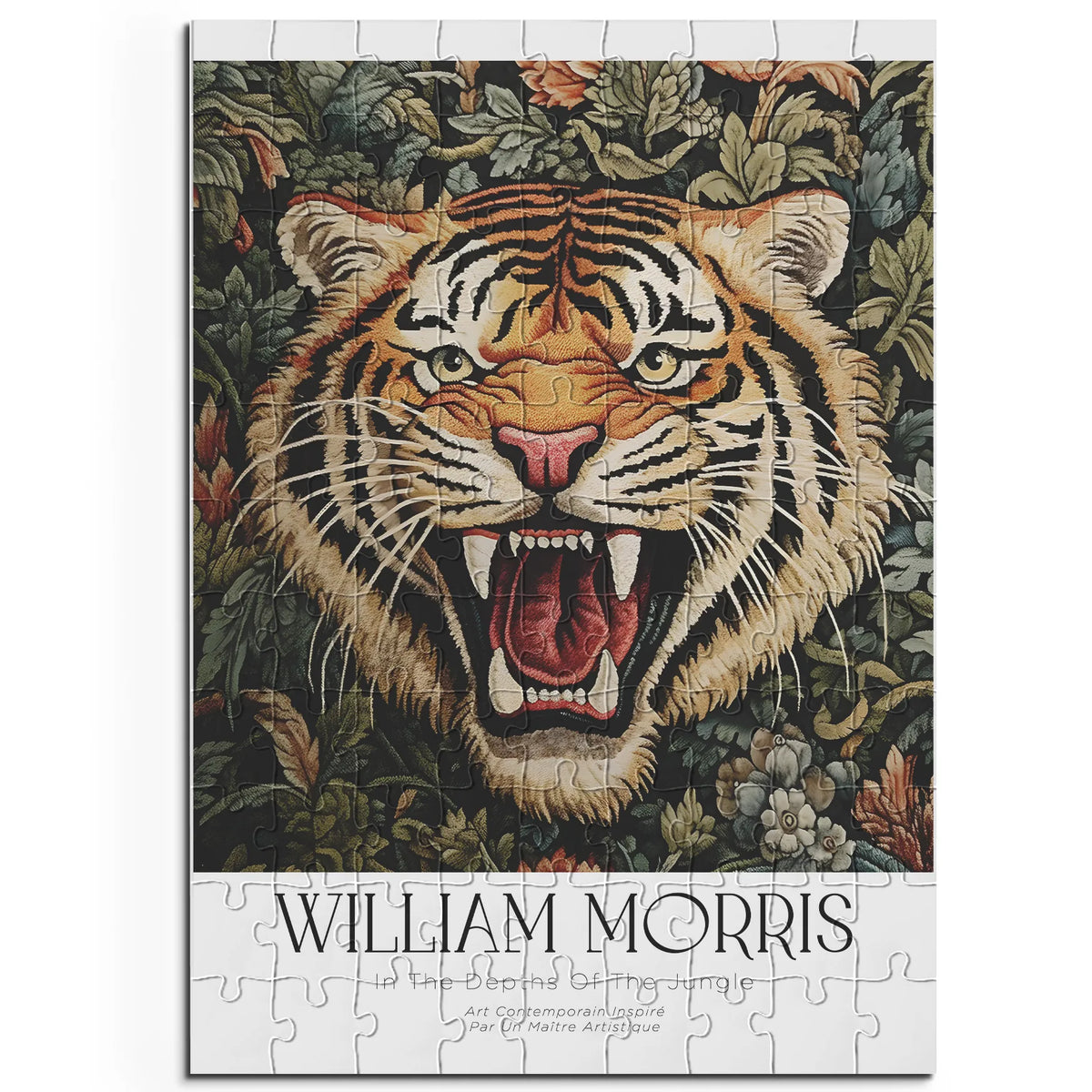 William Morris - Blütengarten in Orange – 100 Teile – Ansicht 1