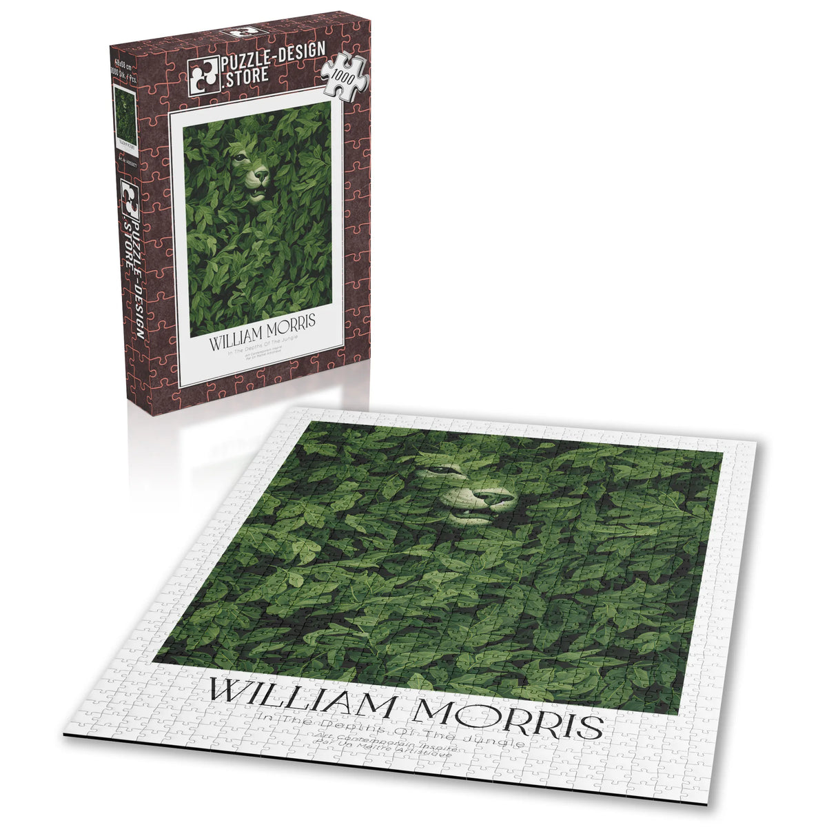 William Morris - Laubwerk in Grün – 1000 Teile – Ansicht 2