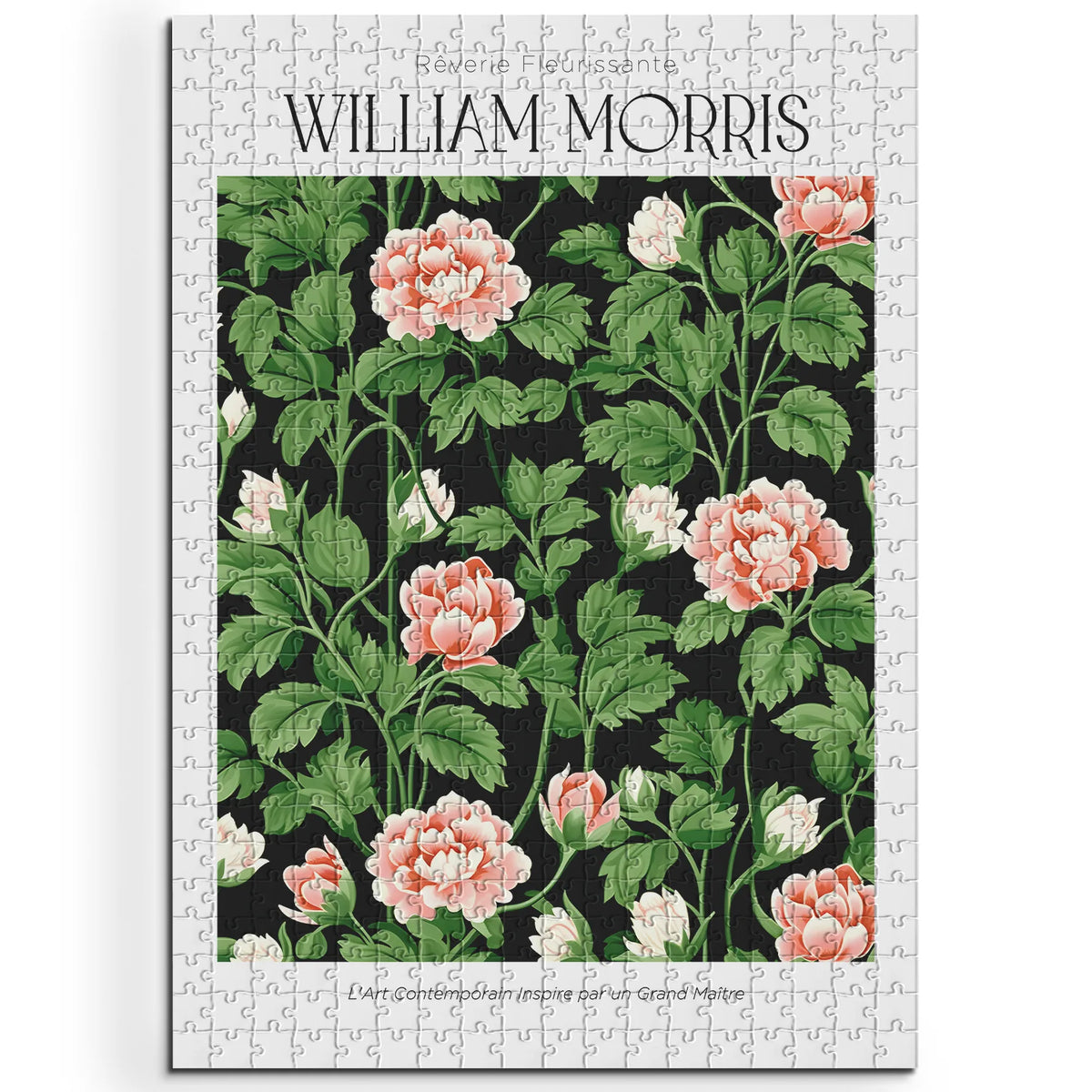 William Morris - Rosa Rosen im grünen Laub – 500 Teile – Ansicht 1