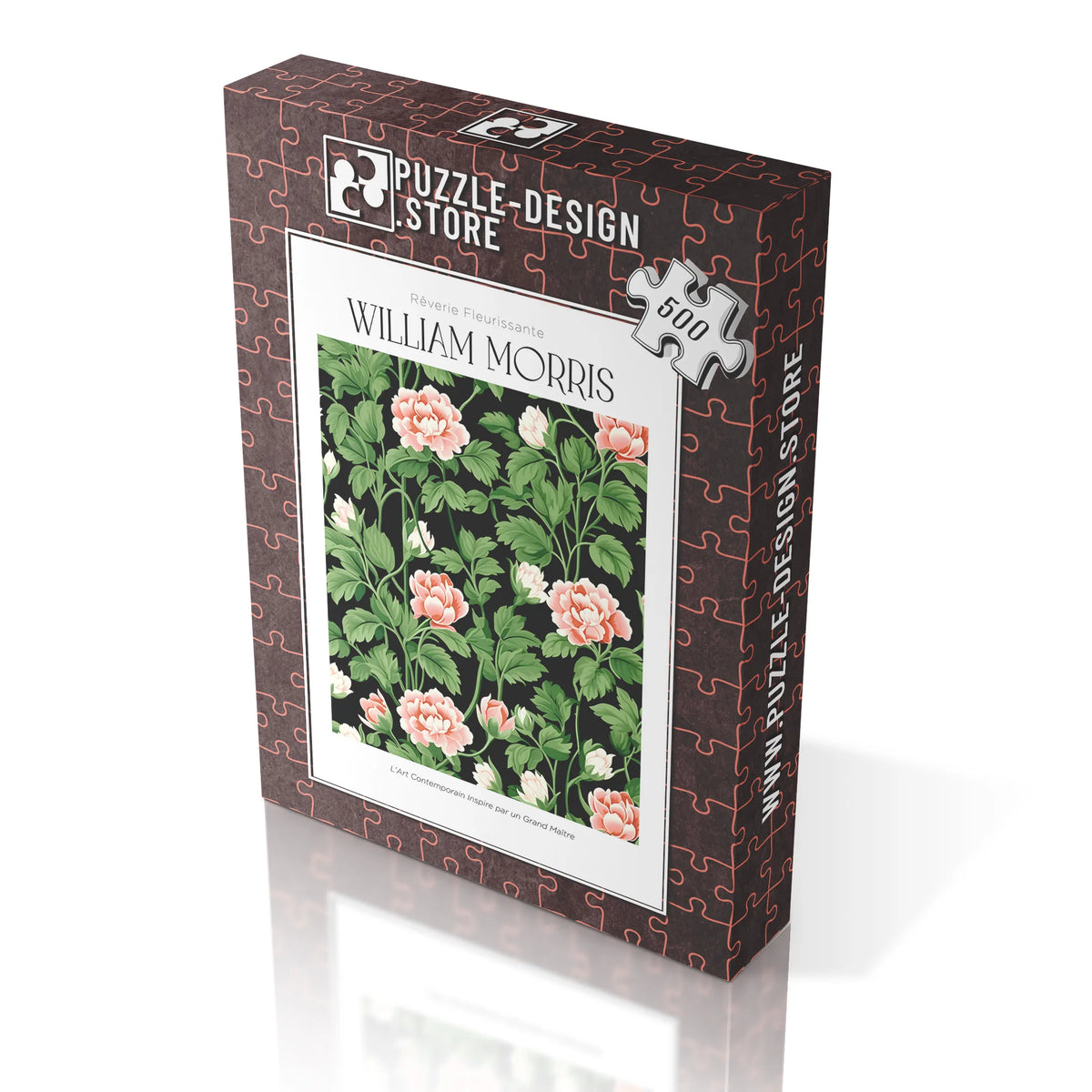 William Morris - Rosa Rosen im grünen Laub – 500 Teile – Ansicht 5