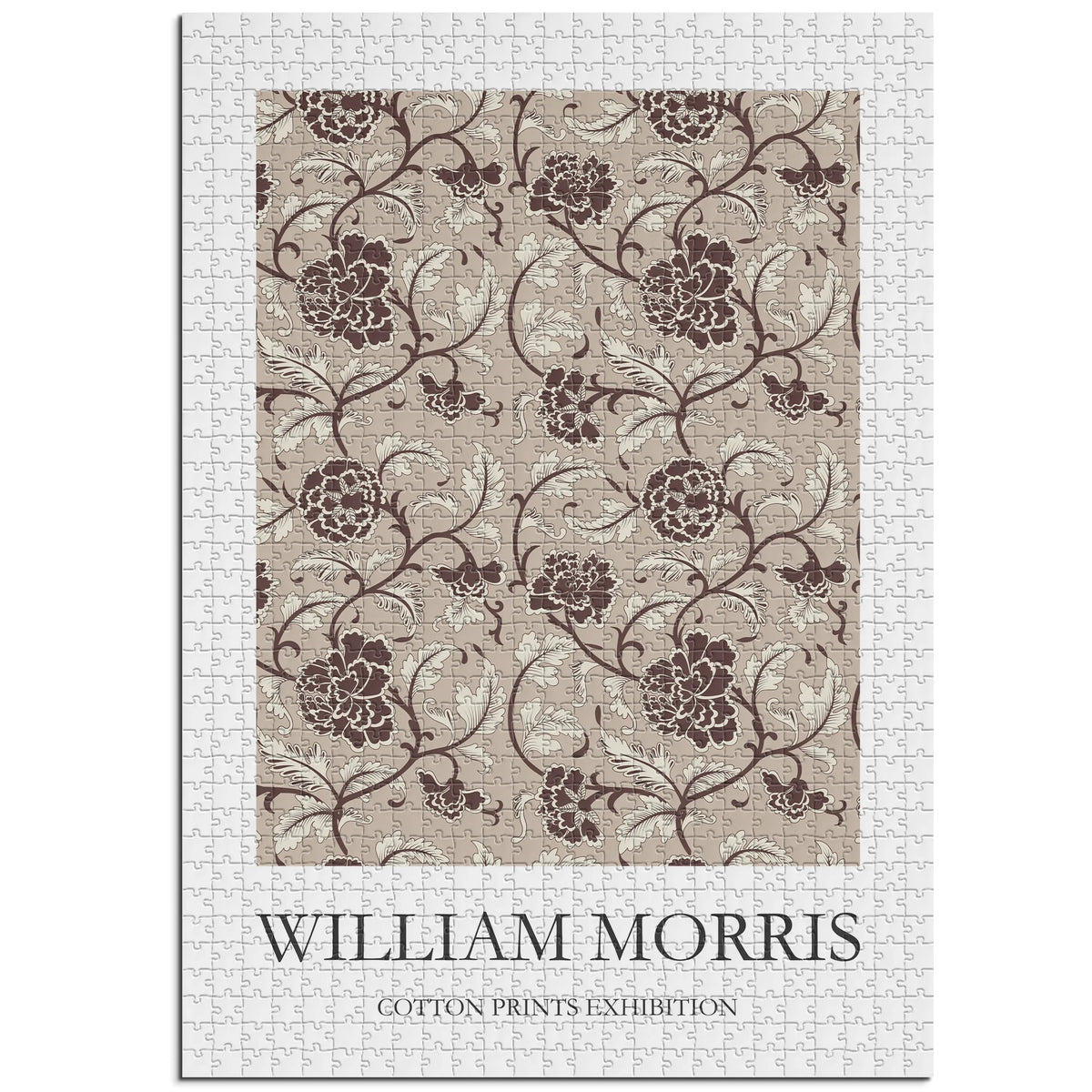 William Morris - Zartes Ornament in Taupe – 1000 Teile – Ansicht 1