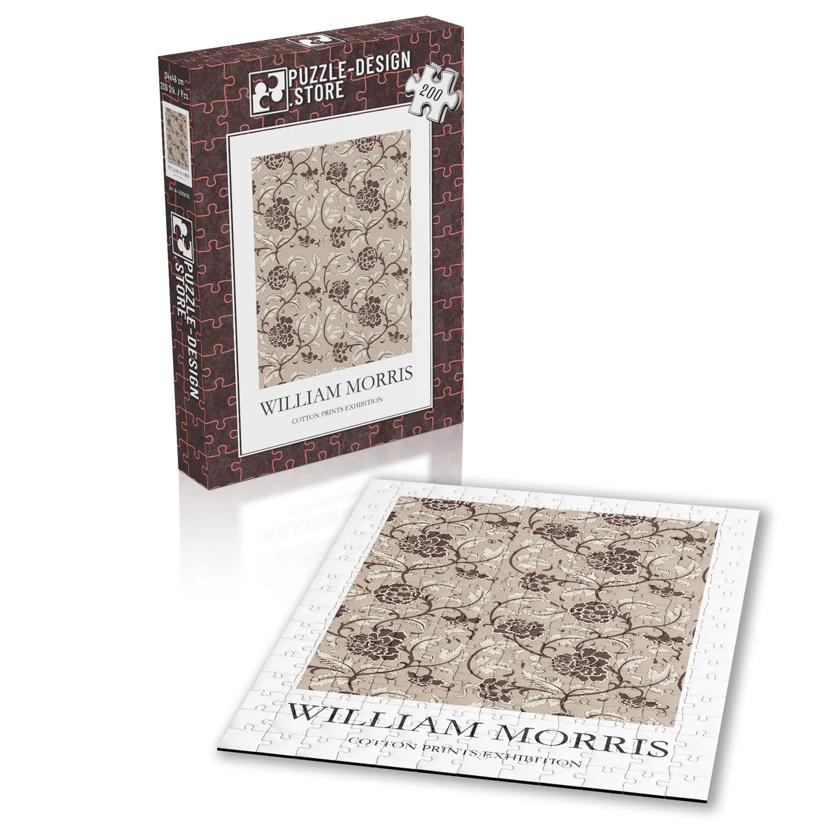 William Morris - Zartes Ornament in Taupe – 200 Teile – Ansicht 2