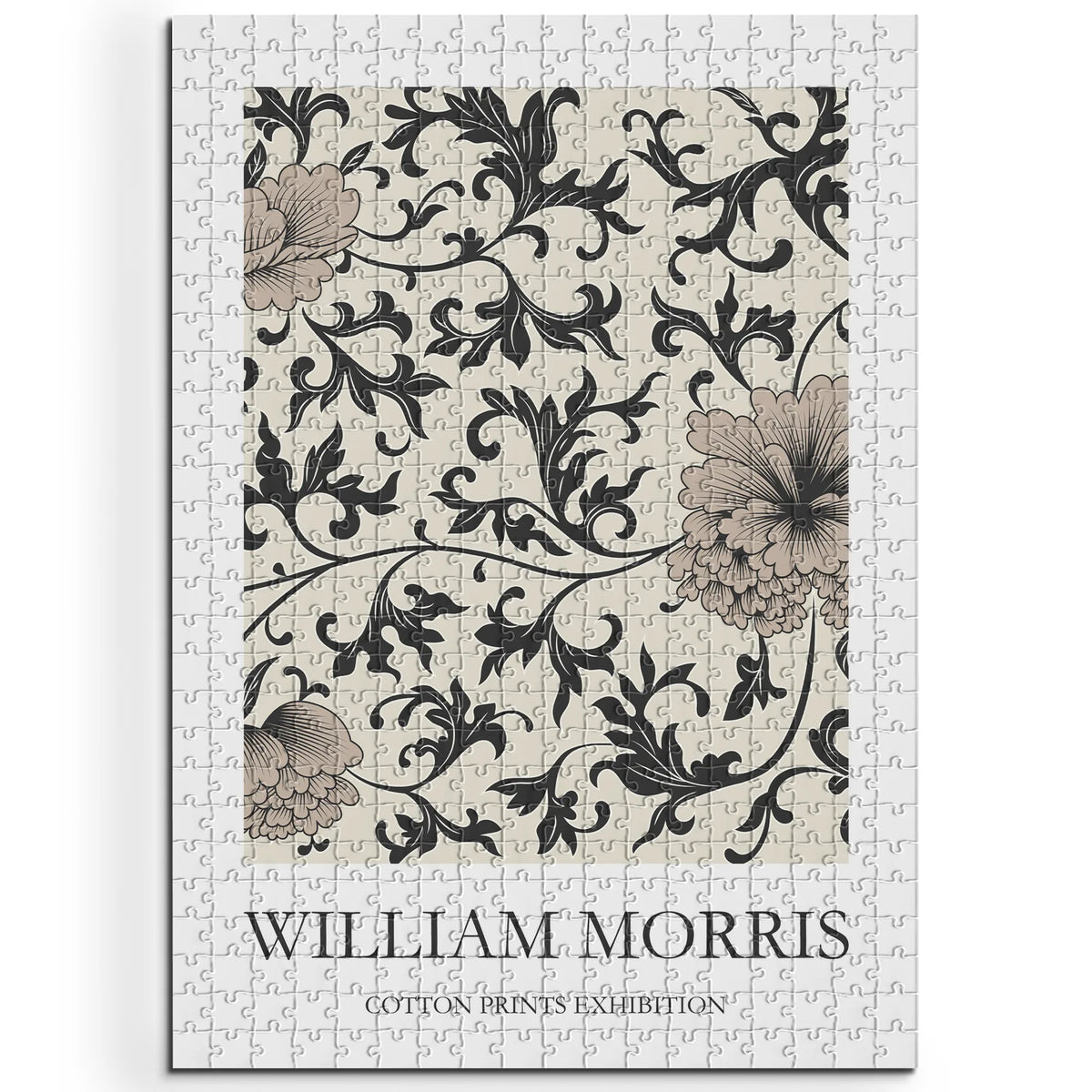 William Morris - Schwarze Ranken auf Creme – 500 Teile – Ansicht 1