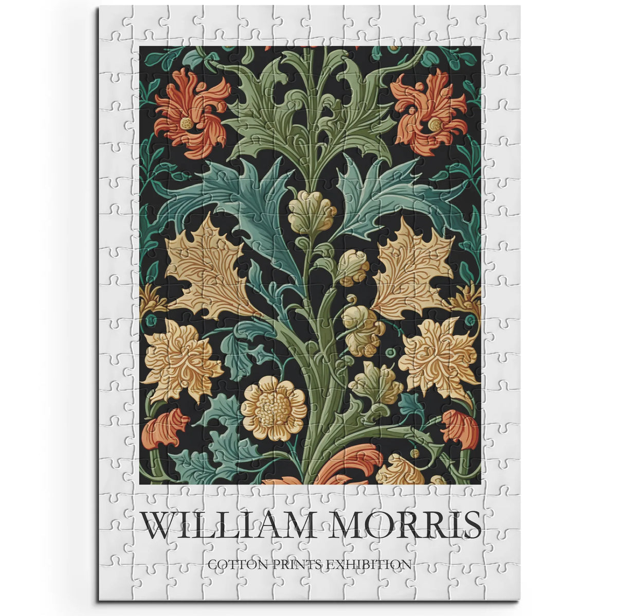 William Morris - Akanthusblätter mit orangefarbenen Blüten – 200 Teile – Ansicht 1
