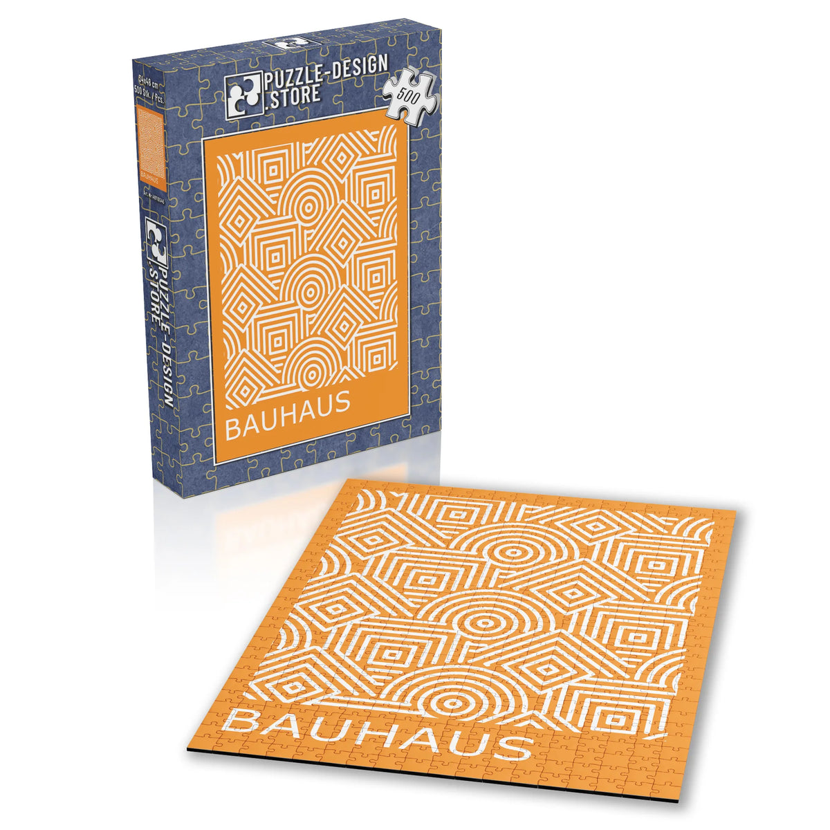 Orange Geometrie – Bauhaus – 500 Teile, Ansicht 2