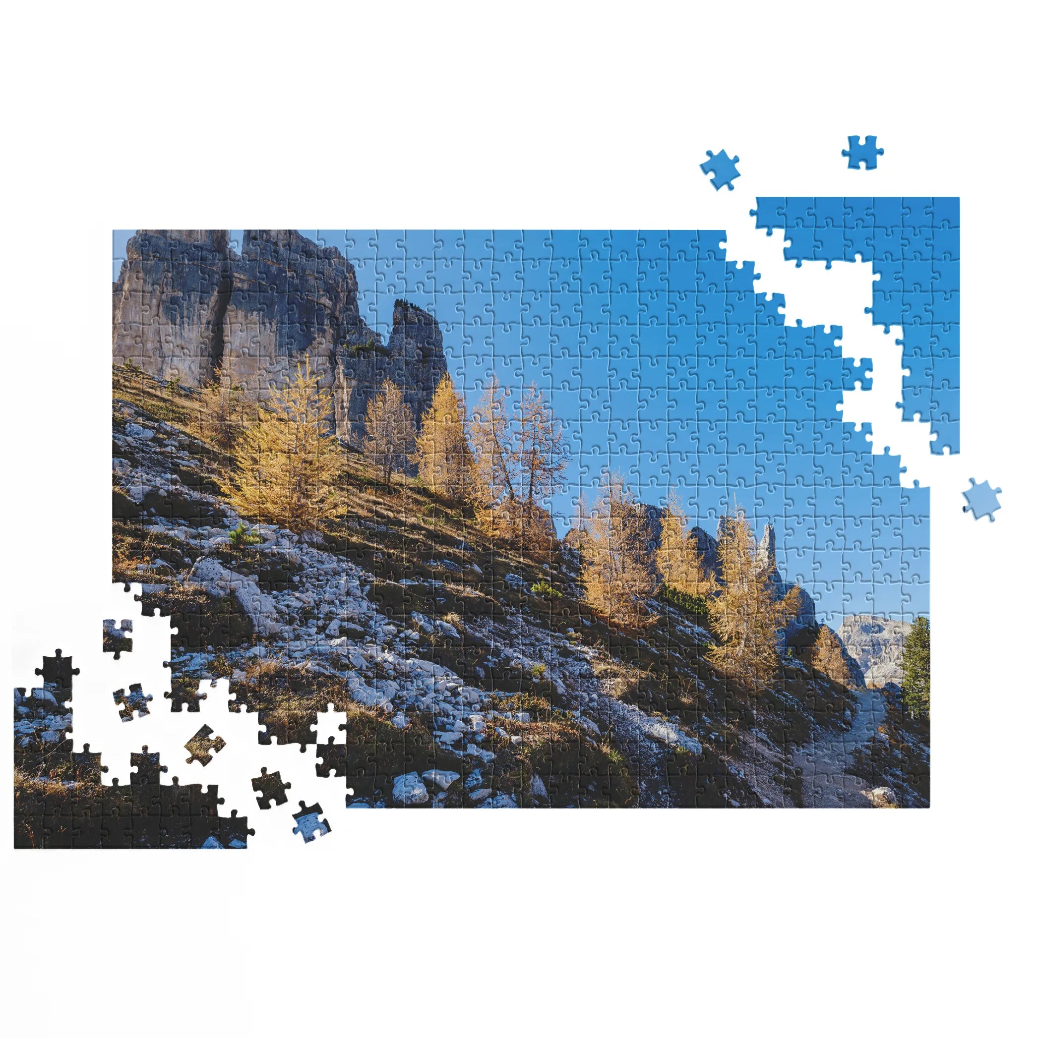 sentier de montagne d'automne