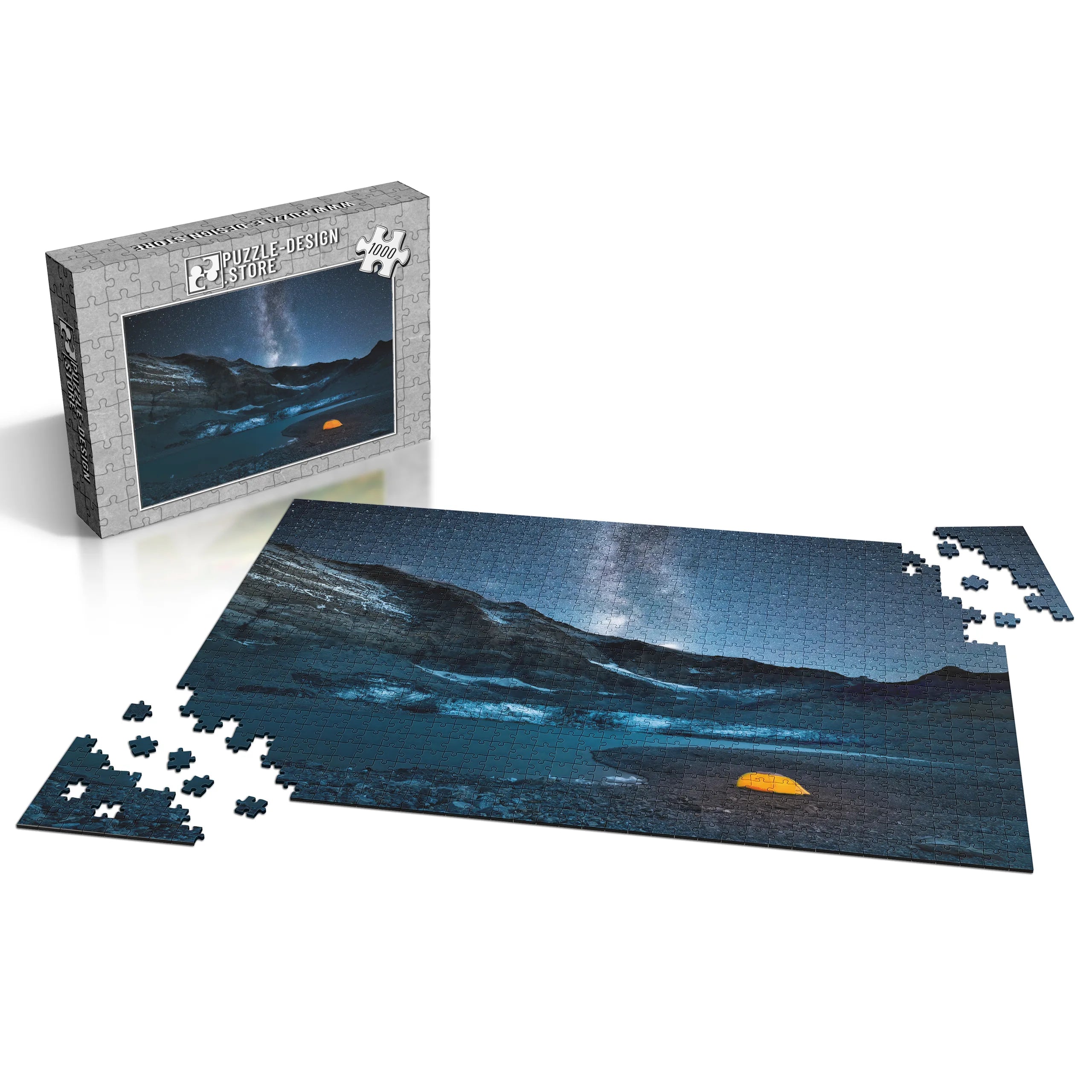 Milchstrasse über Gletscher