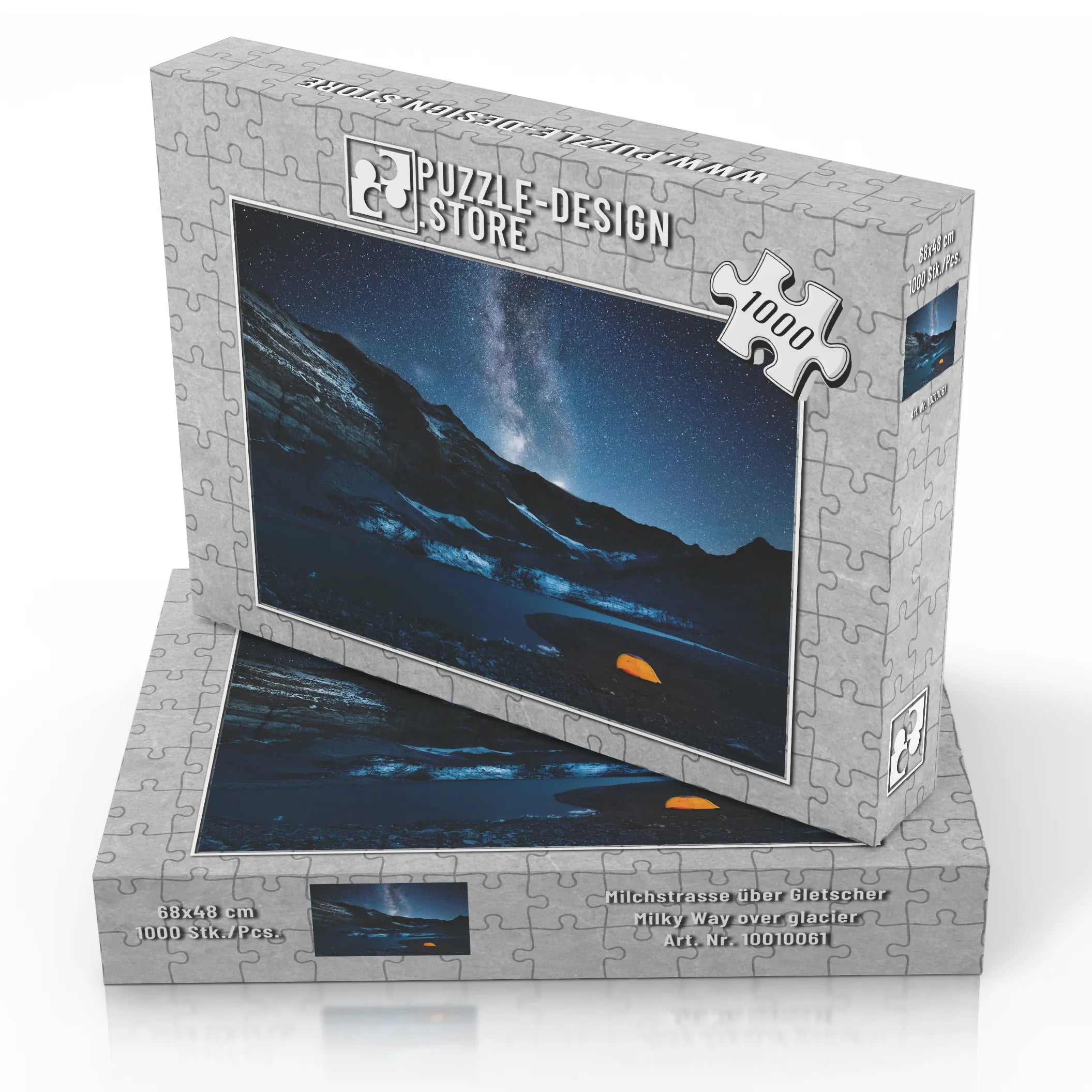 Milchstrasse über Gletscher