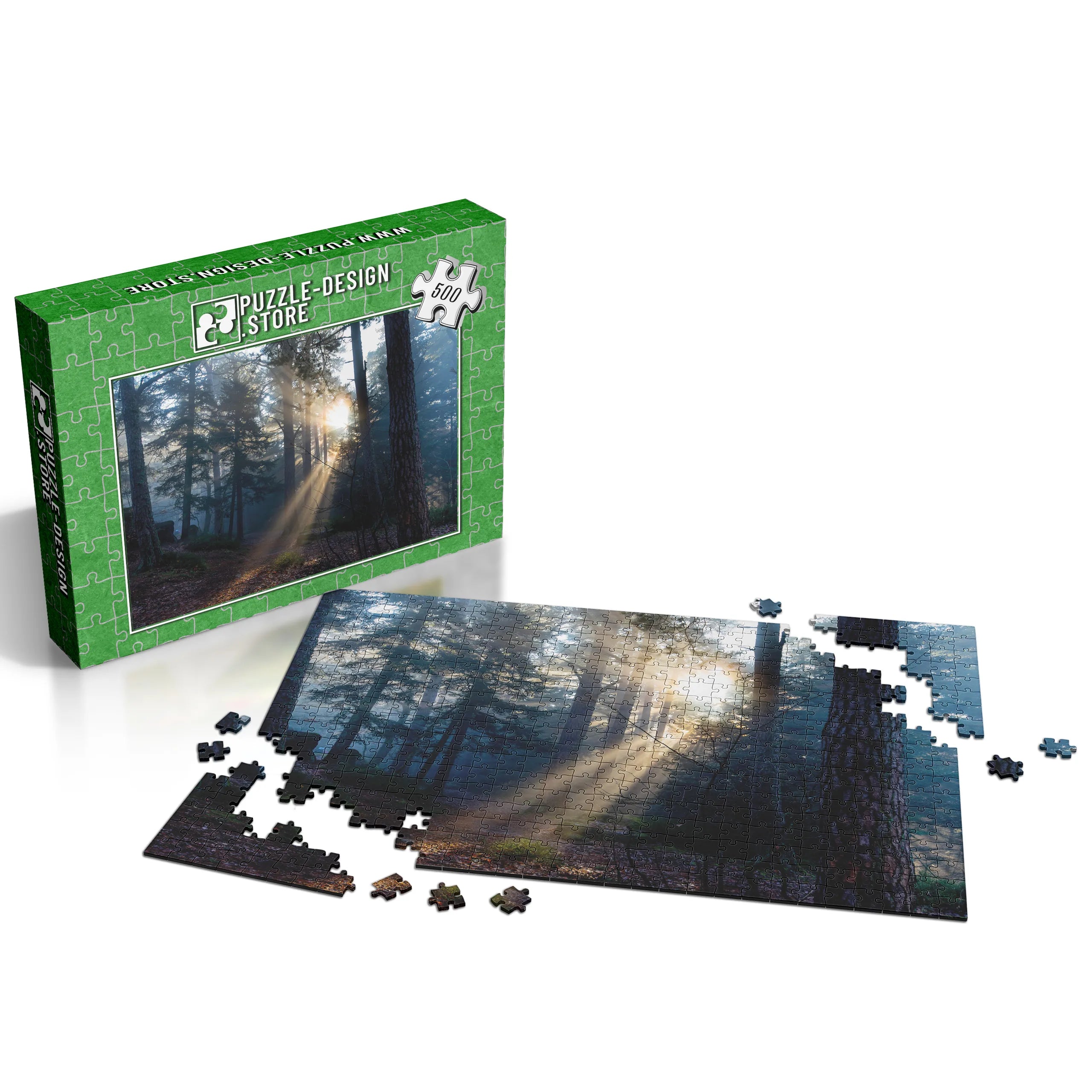 Lumière du matin dans la forêt