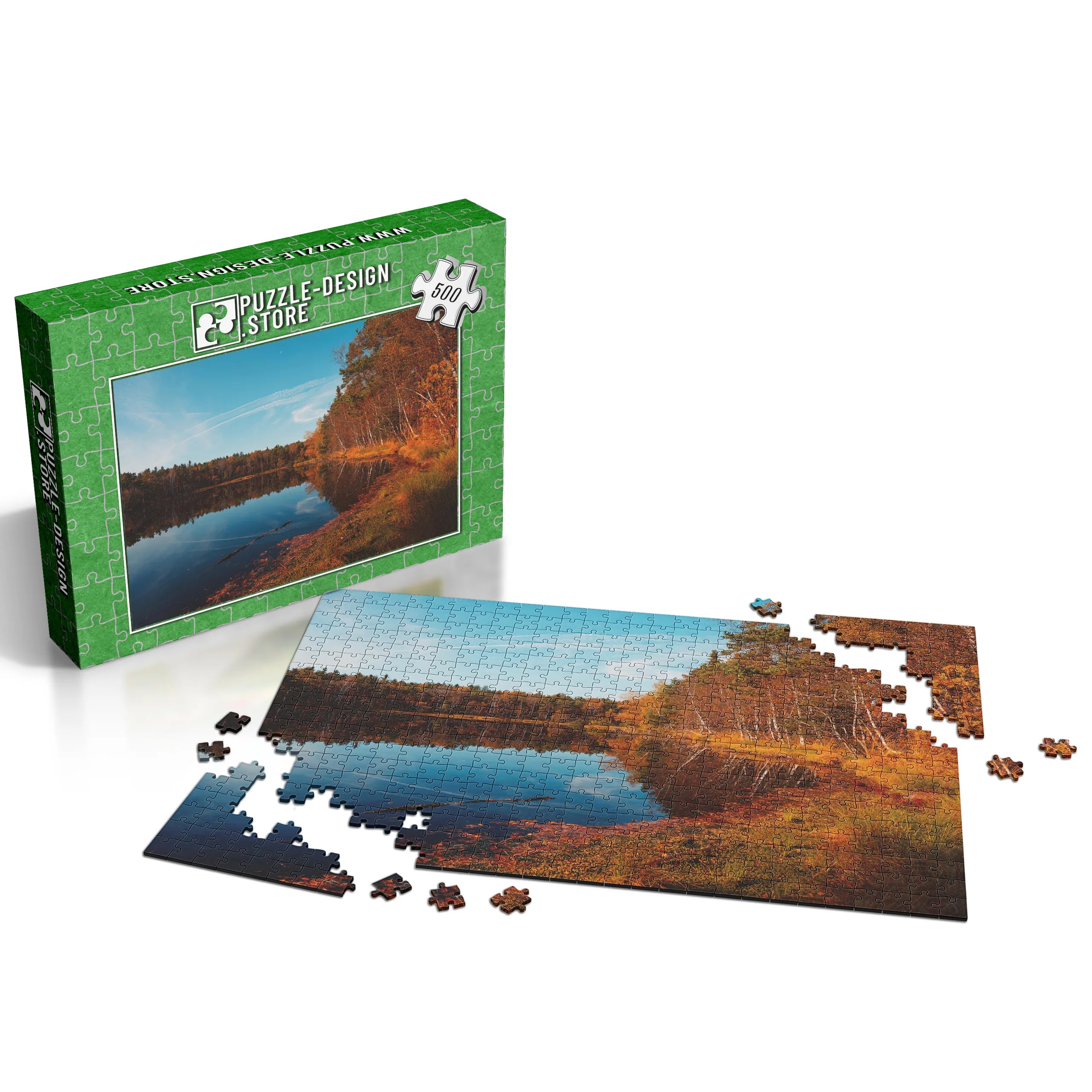 Herbstlicher Seeuferblick