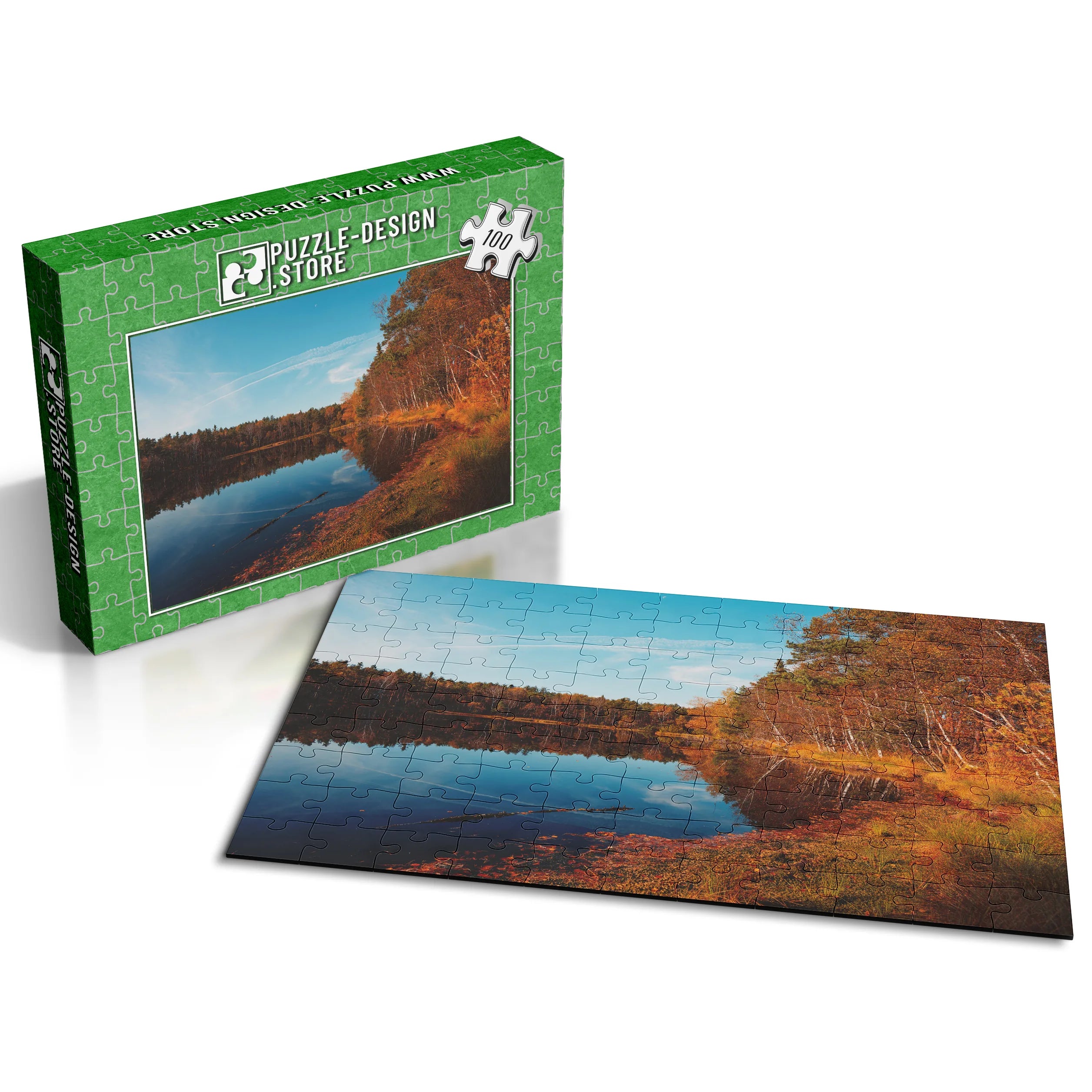 Herbstlicher Seeuferblick