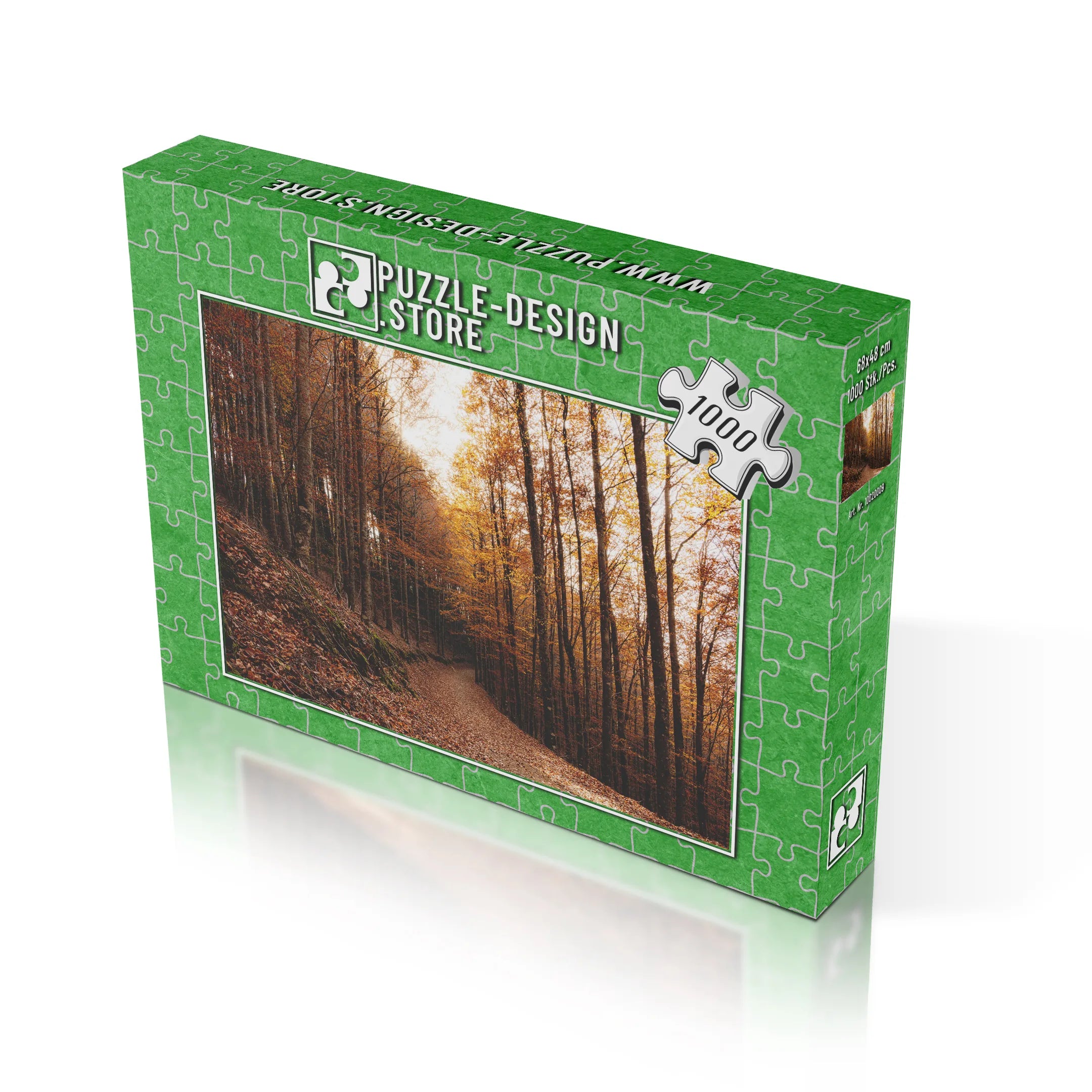 Sentier de la forêt de hêtres dorés