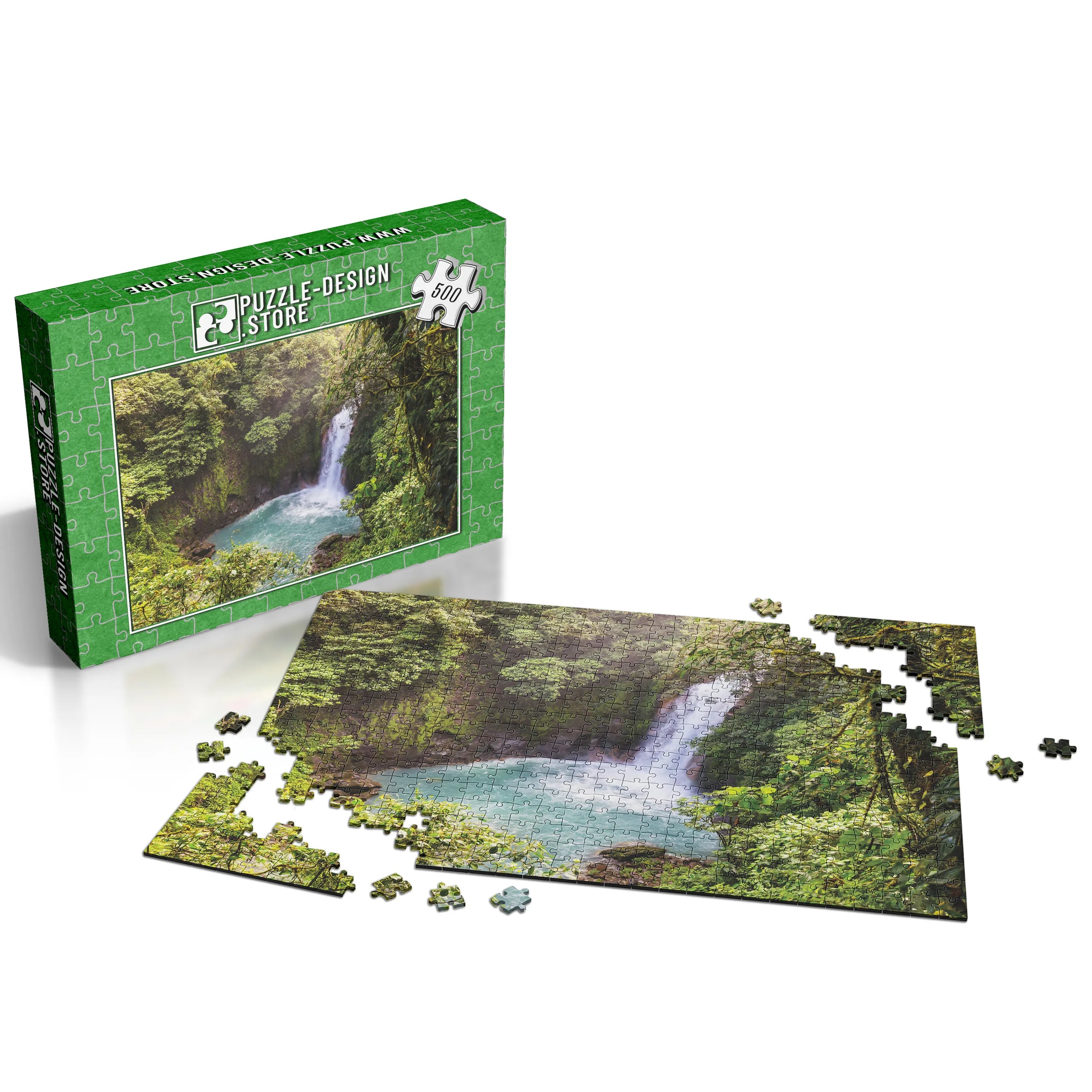 Versteckter Dschungelwasserfall