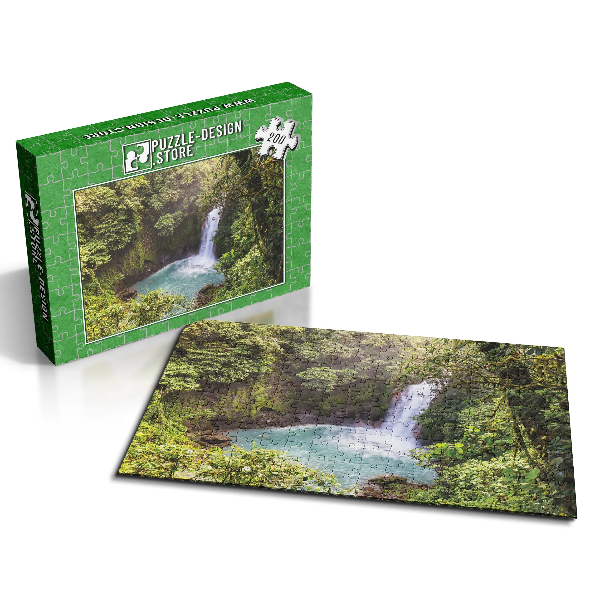 Versteckter Dschungelwasserfall