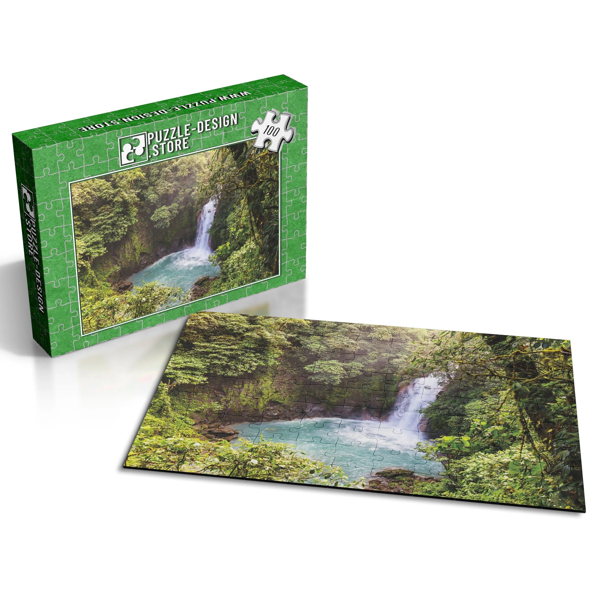 cascade cachée dans la jungle